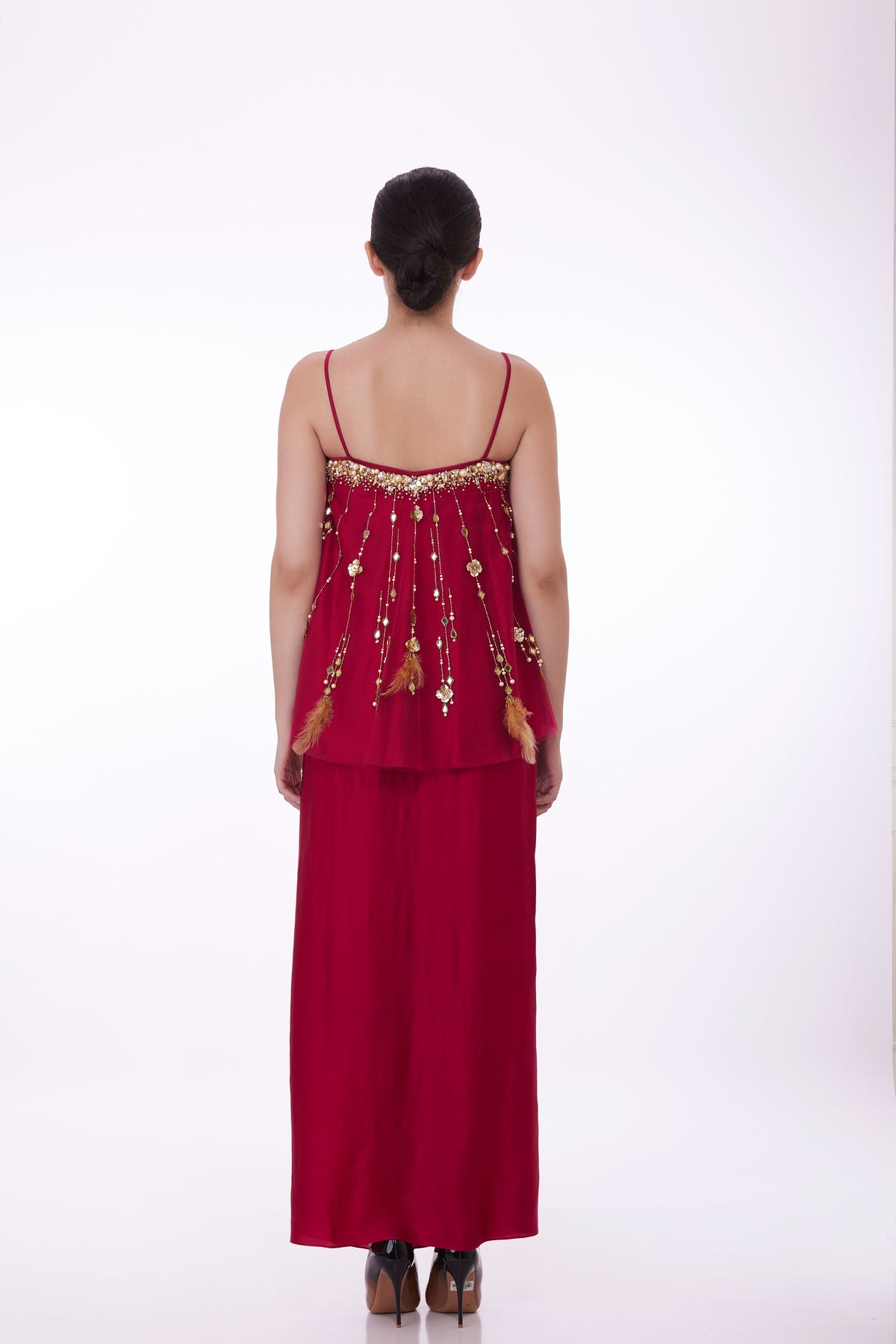 Ruby Camisole With Mirror Work