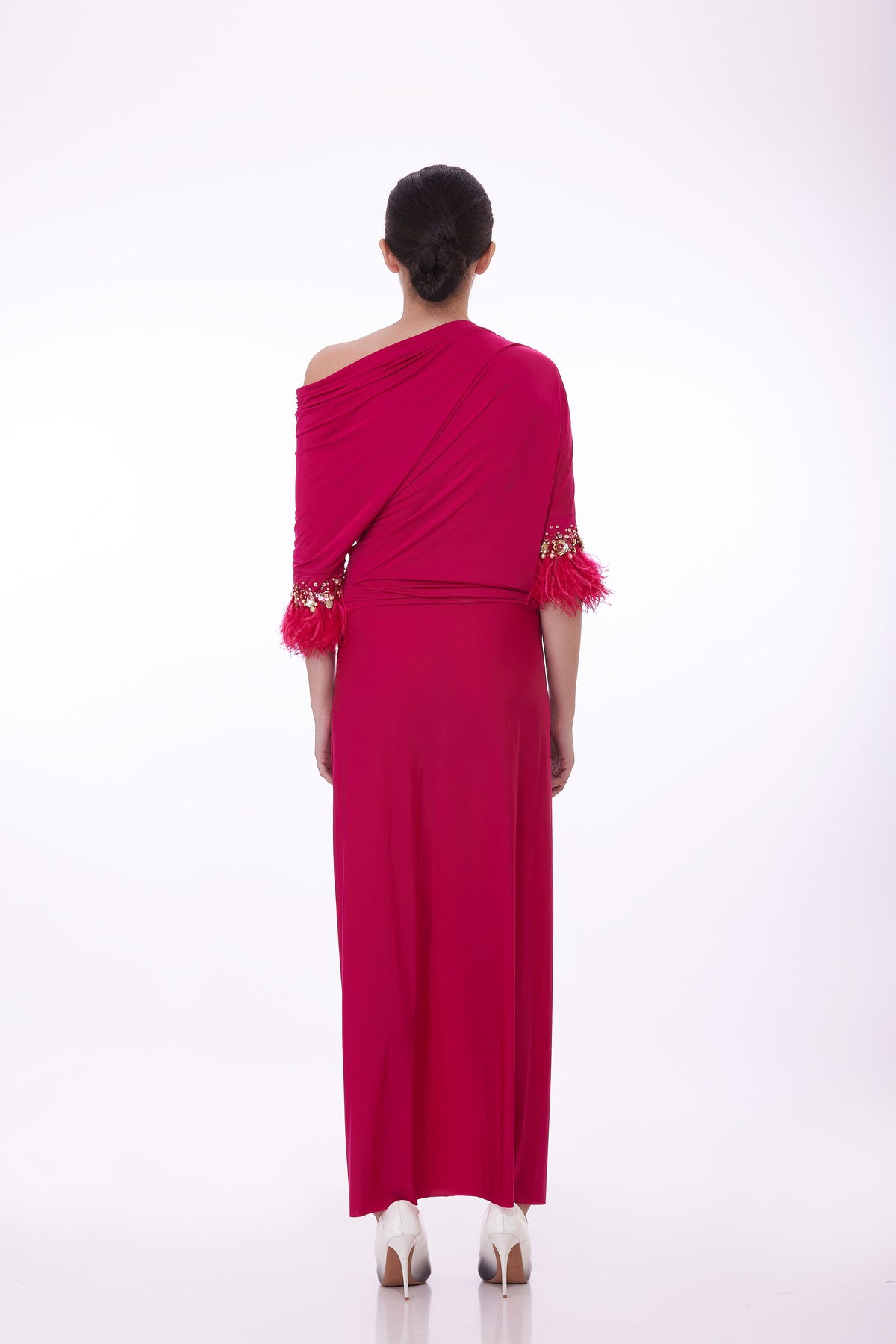 Draped Ruby Skirt