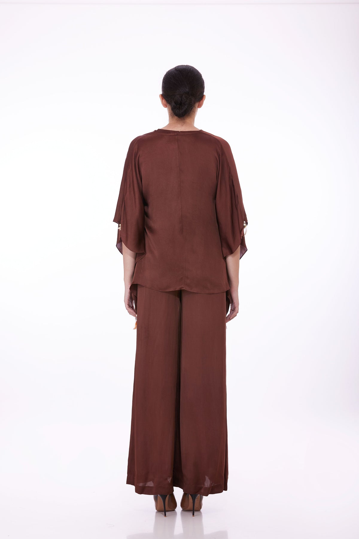 Jumpsuit With Brown Kaftan