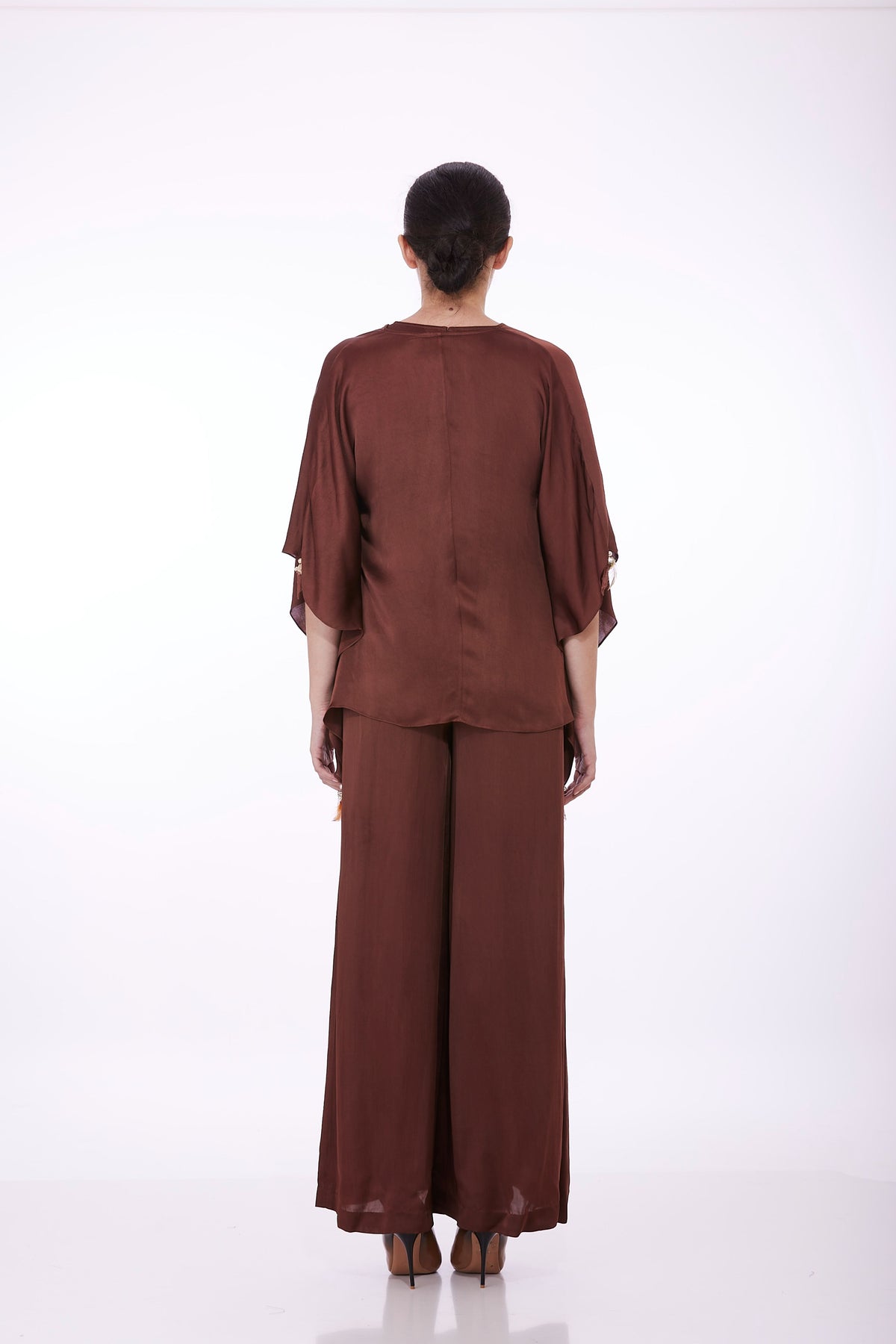 Brown Kaftan With Jumpsuit