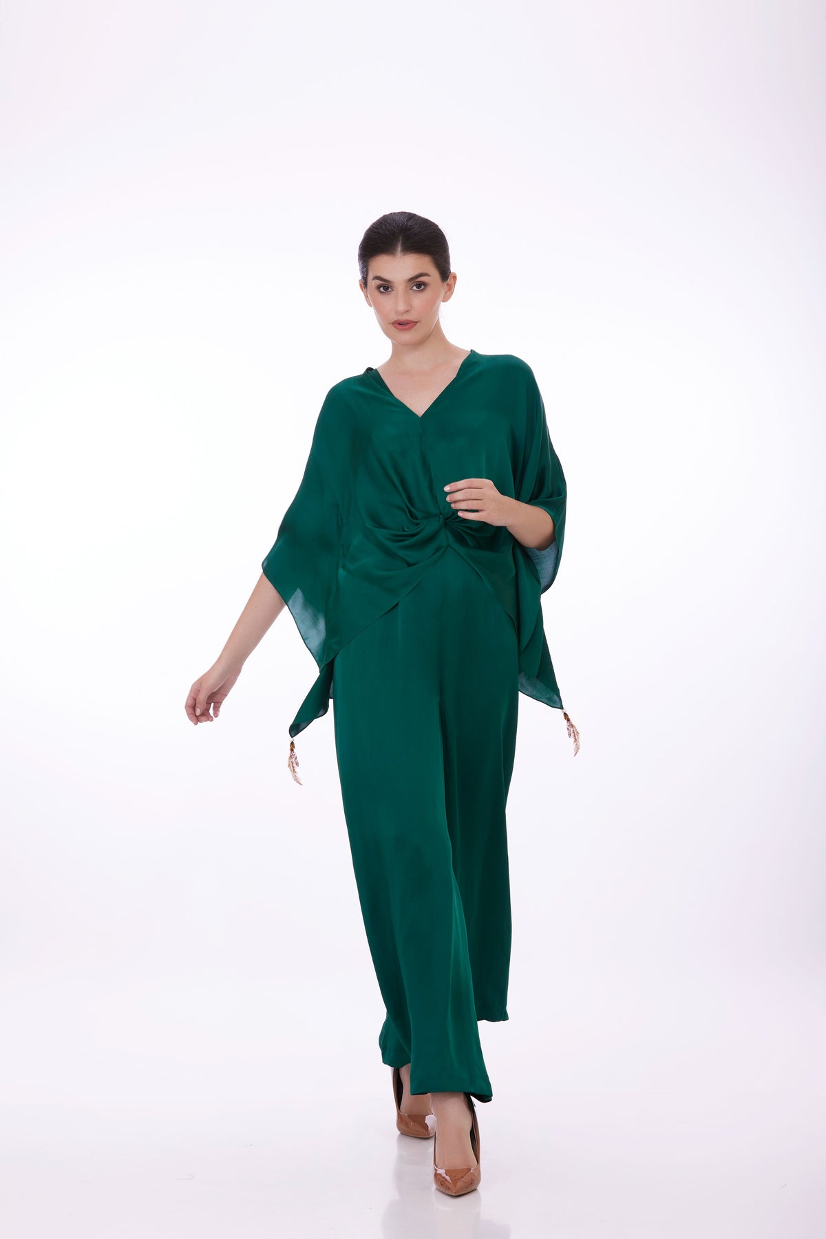 Jumpsuit With Green Kaftan