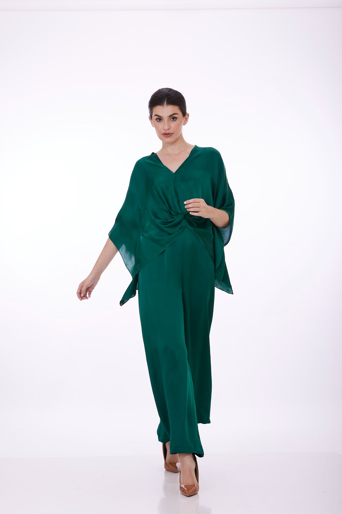 Green Plain Kaftan