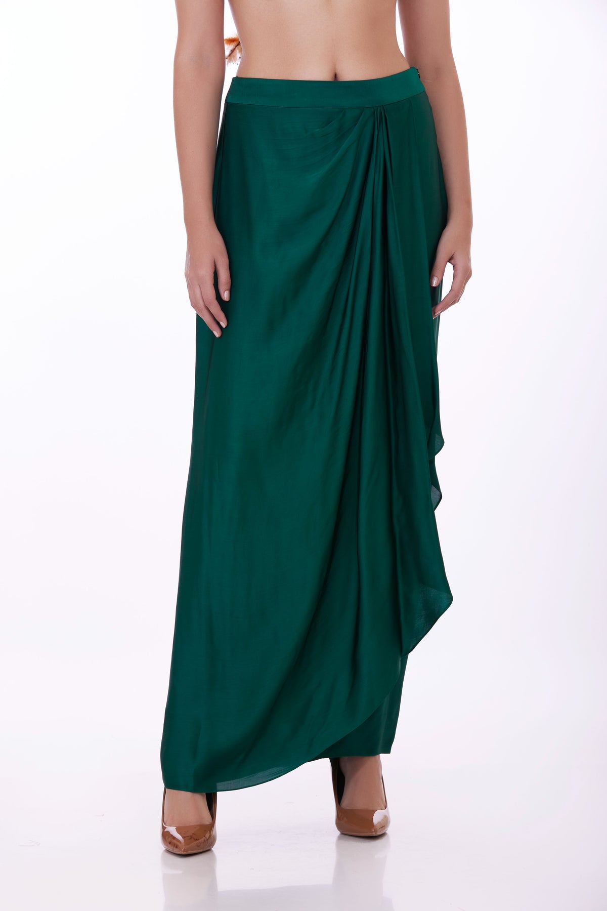 Green Drape Skirt