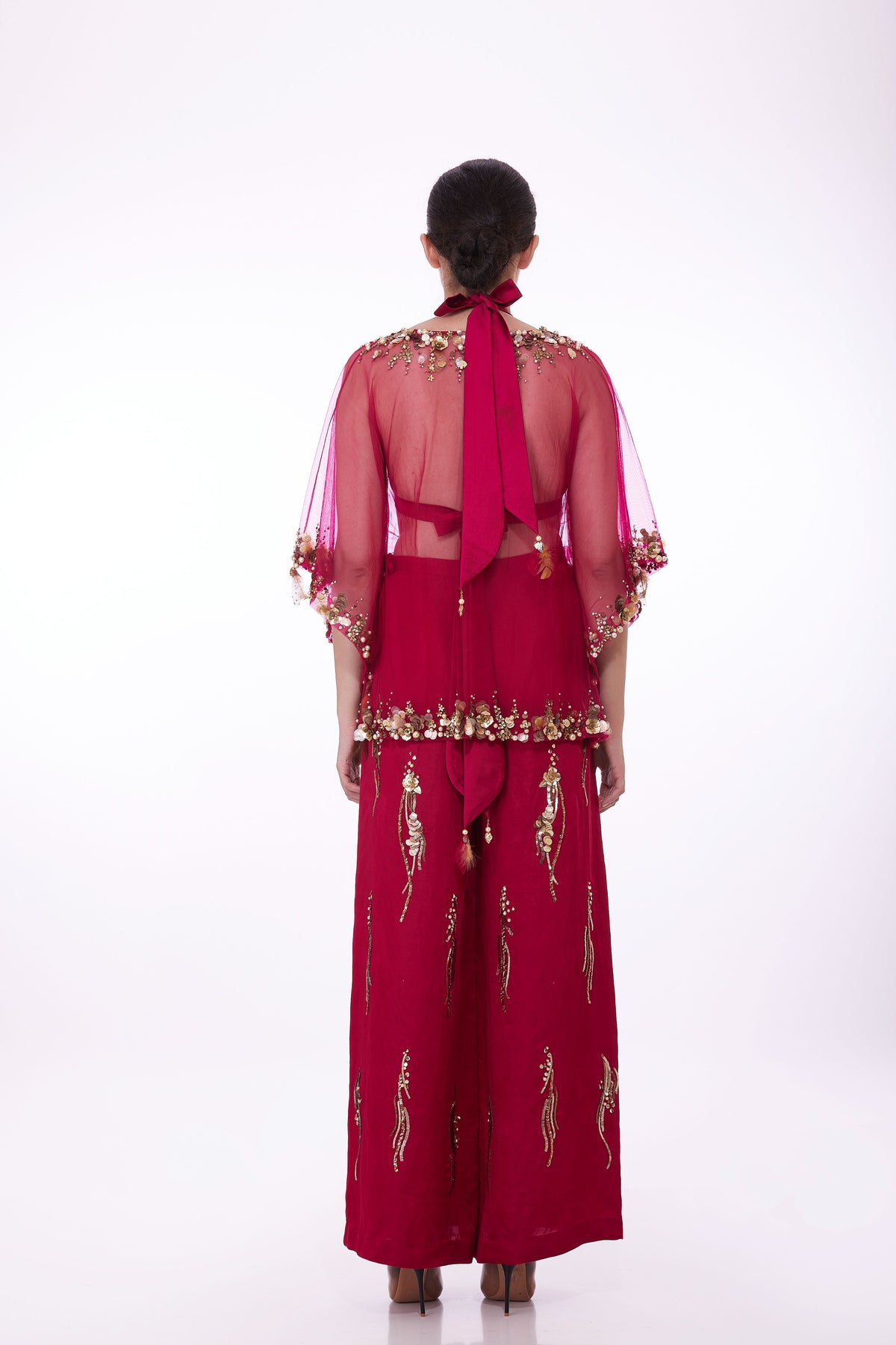 Ruby Sequins Kaftan