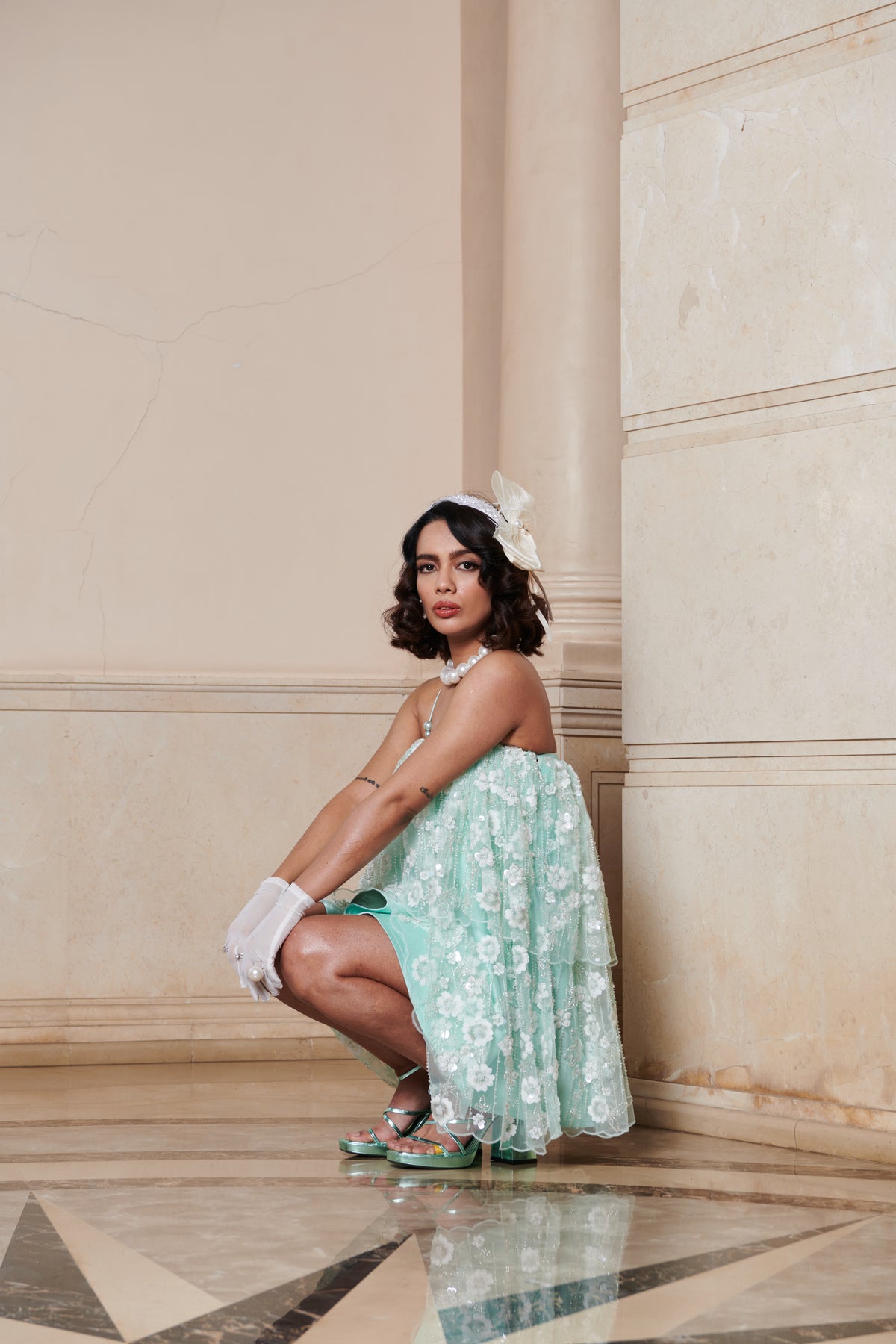 Mint Double Layer Dress