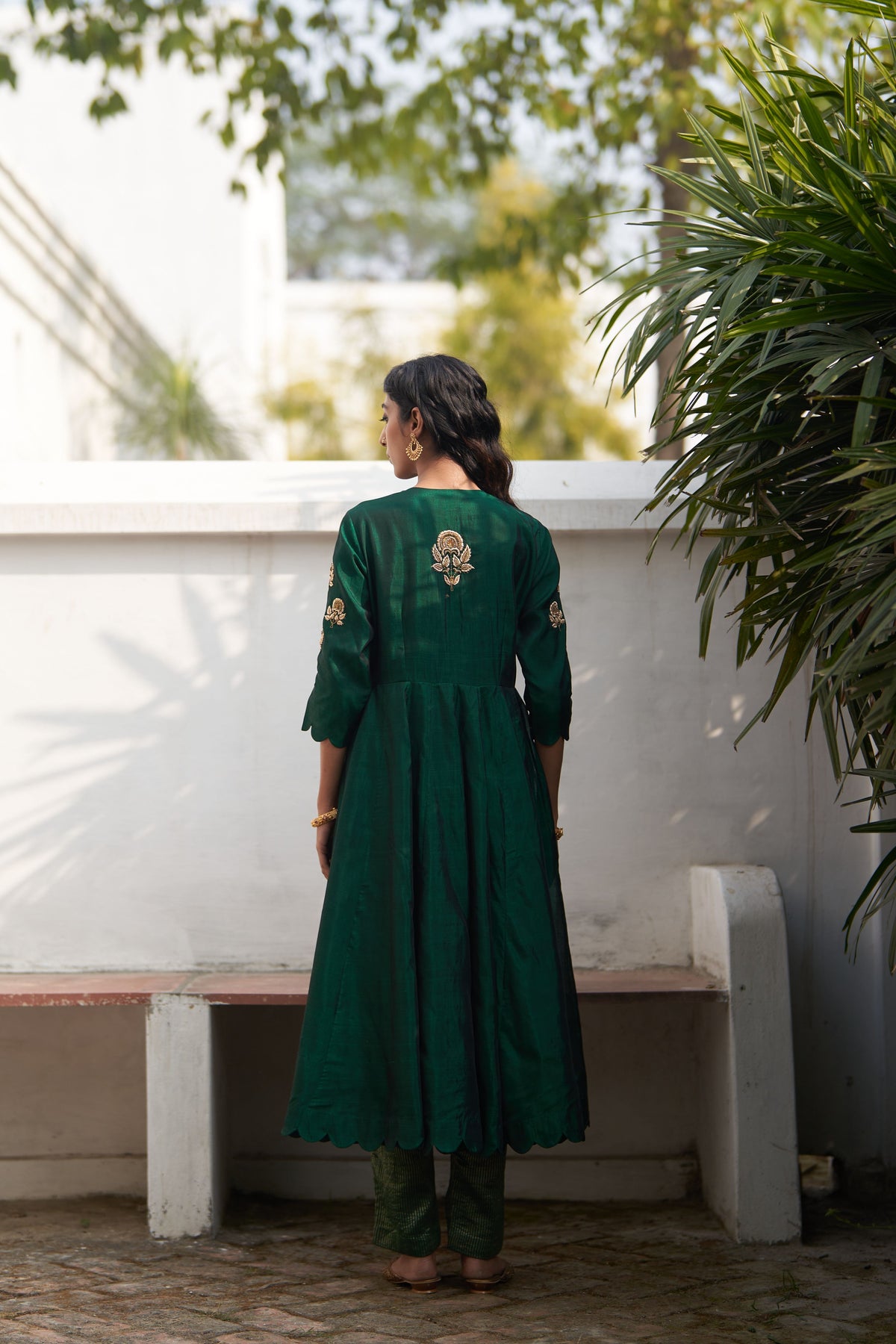 Rani Zardozi Kali Kurta Set