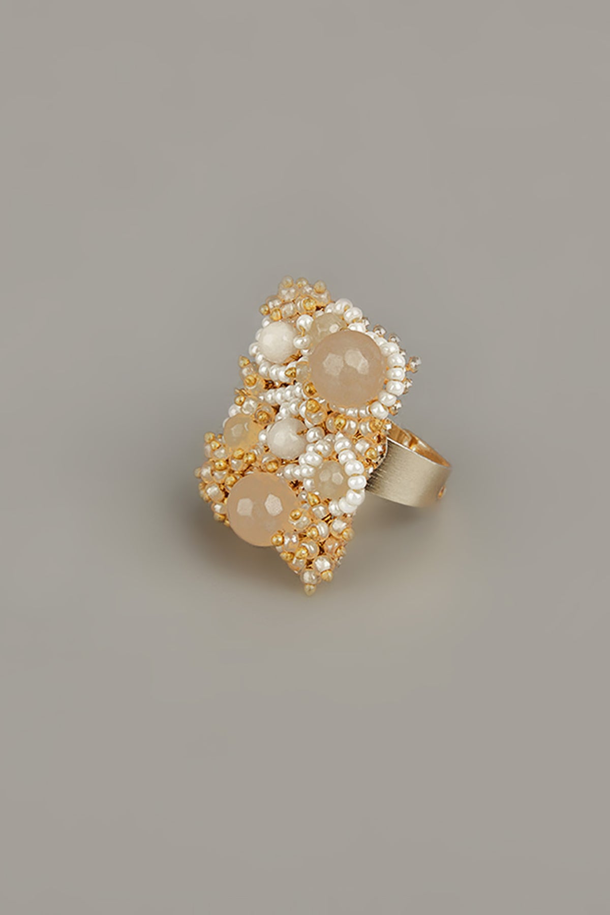 Handcrafted Stone Studded Ring