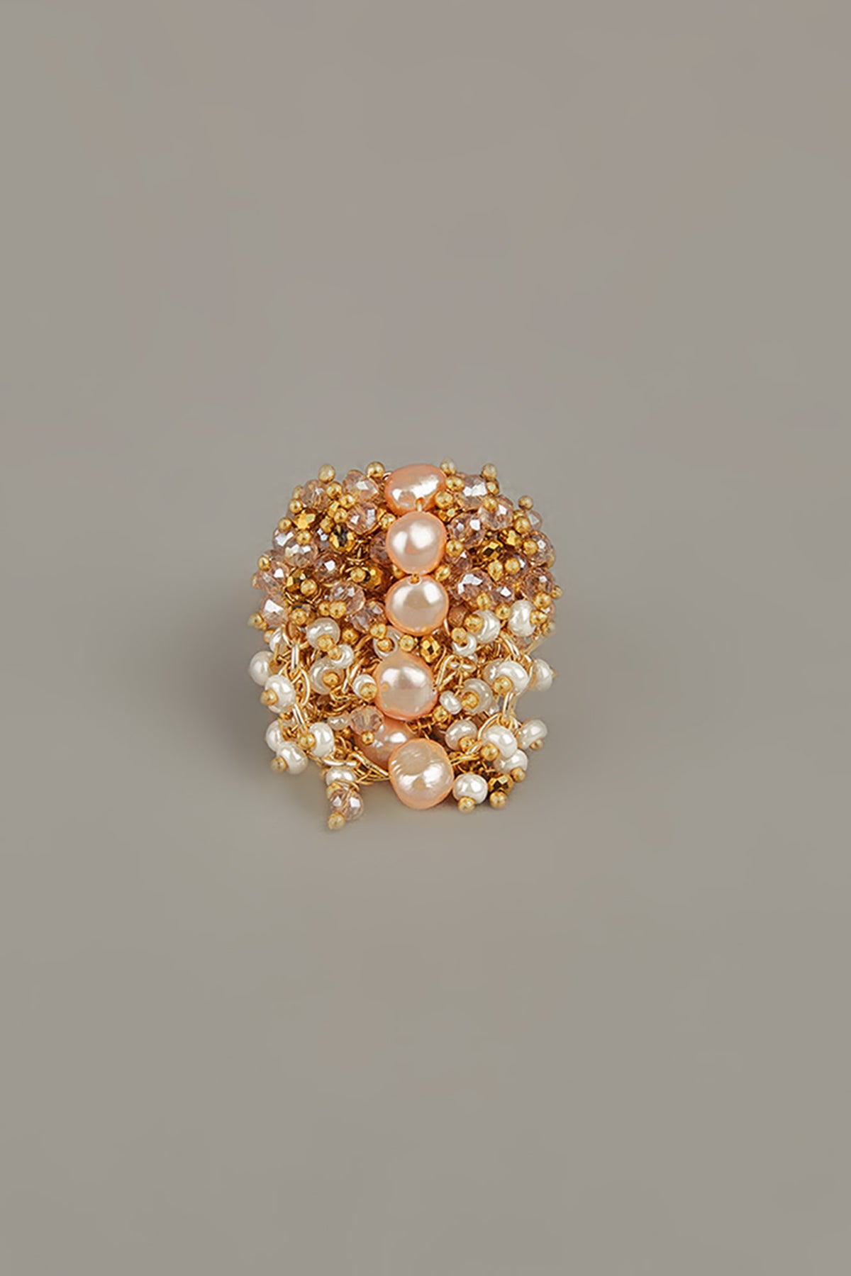 The Inverted Teardrop Shell Pearl Ring