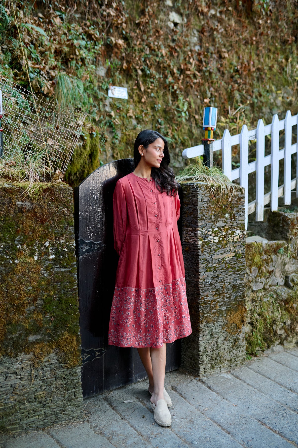 Hand block printed dress