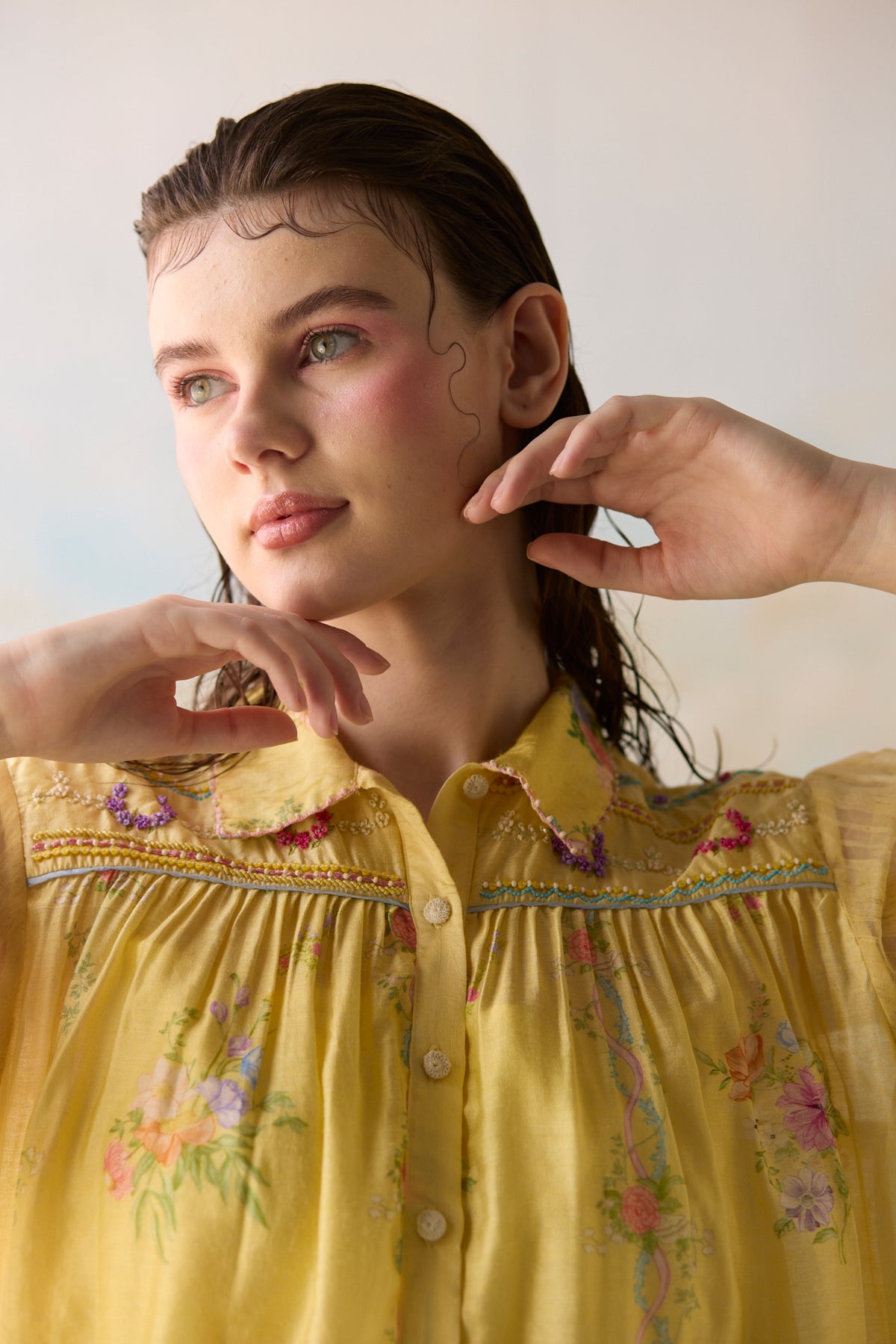 Citrine Floral Shirt