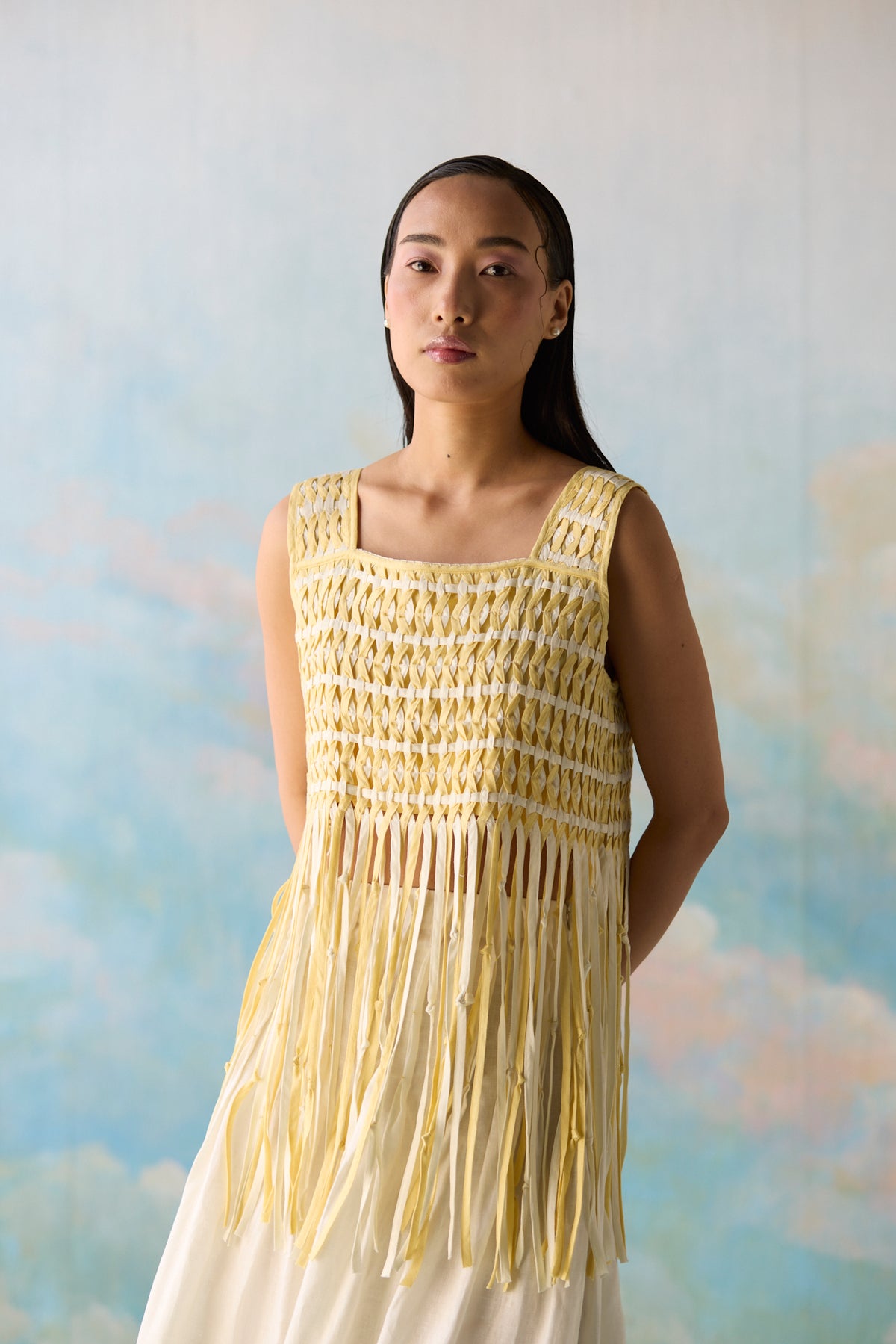 Citrine Smocked Top