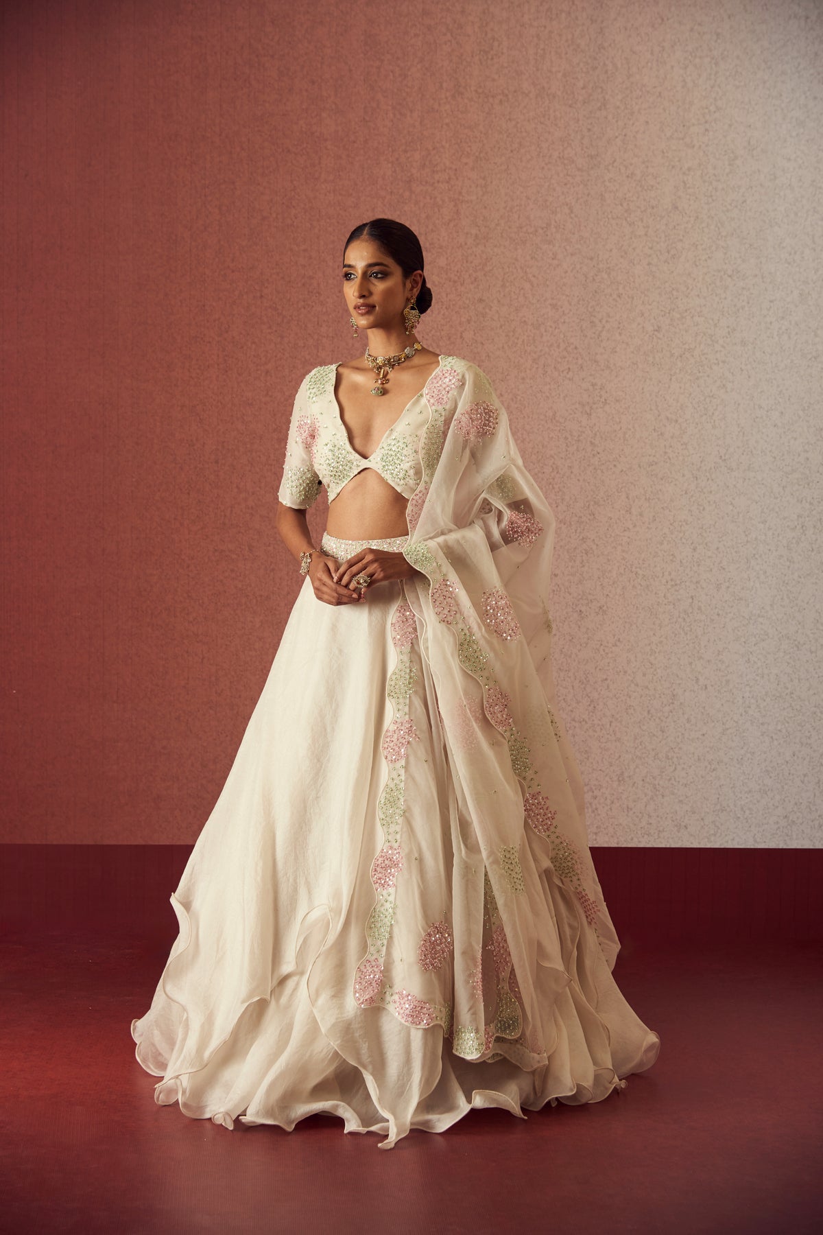 Mystique ivory Lehenga Set