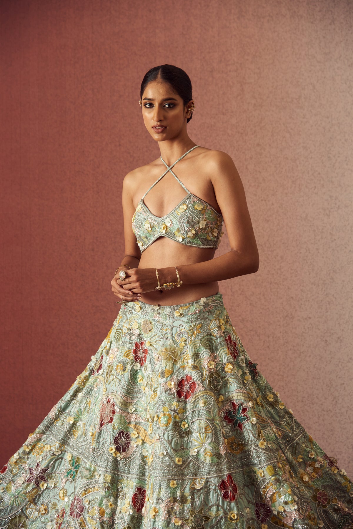 Flowered Opulence Lehenga Set