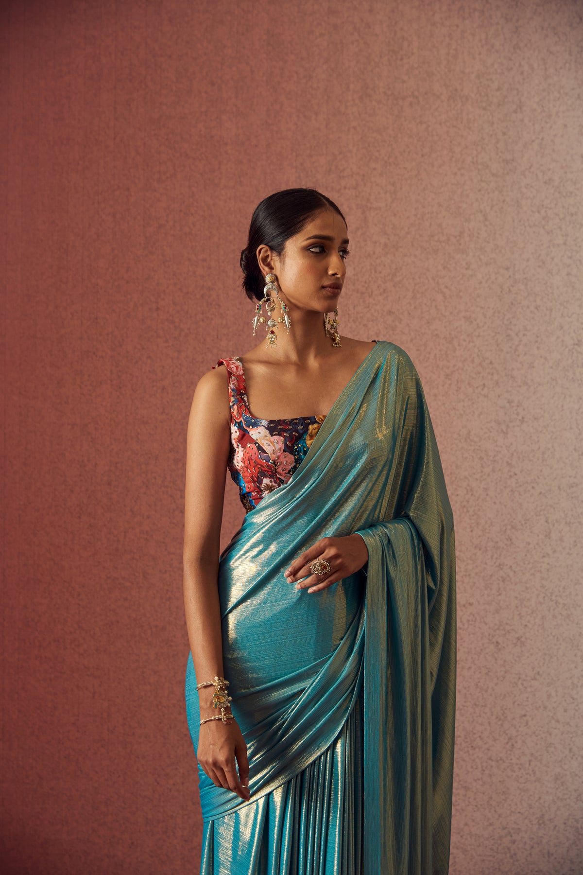 Meadow Mosaic Saree set