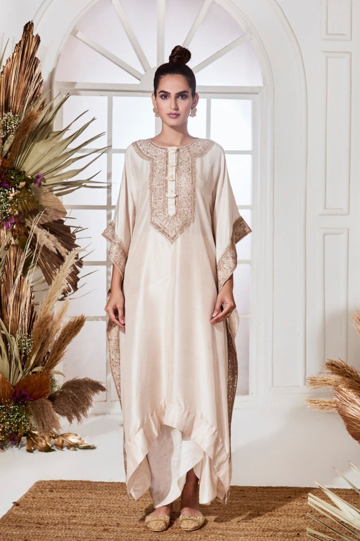 Yamuna ivory kaftan