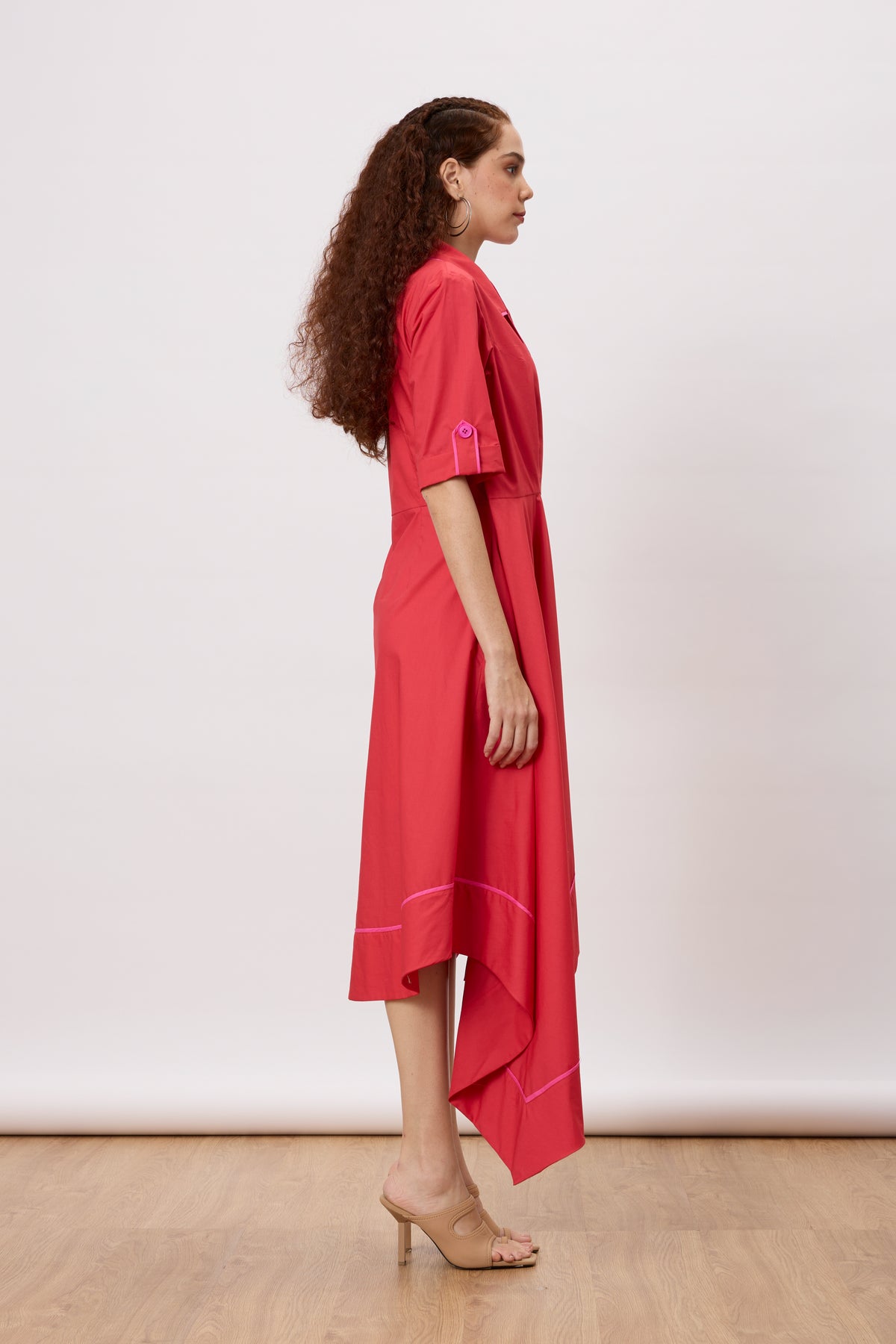 Heather Winterberry  Red Wrap Dress