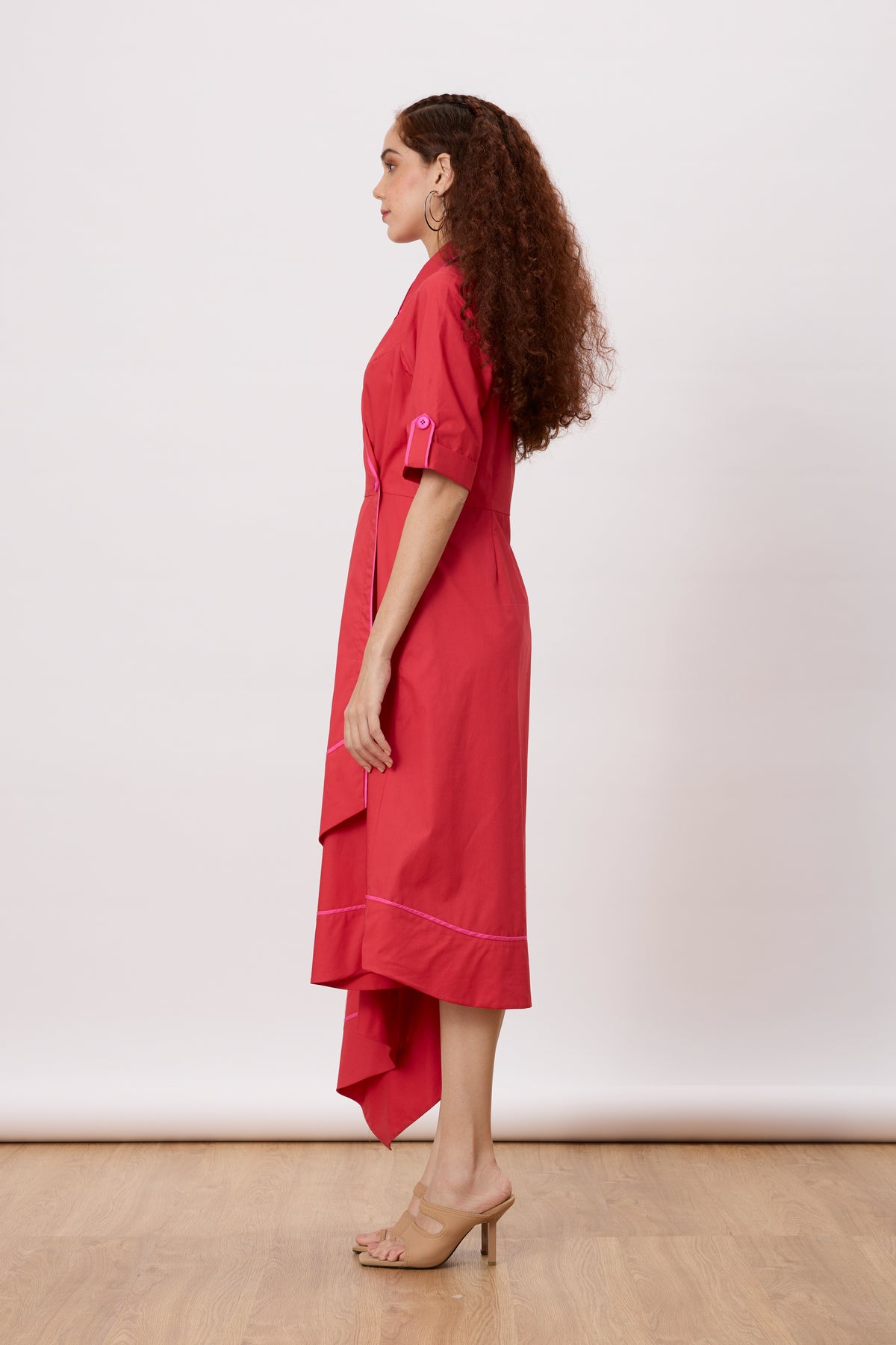 Heather Winterberry  Red Wrap Dress