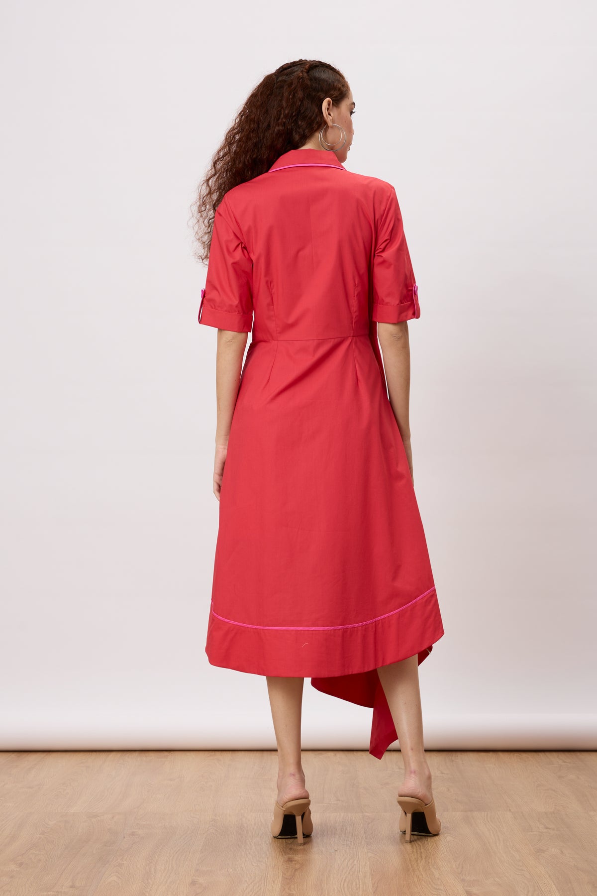 Heather Winterberry  Red Wrap Dress