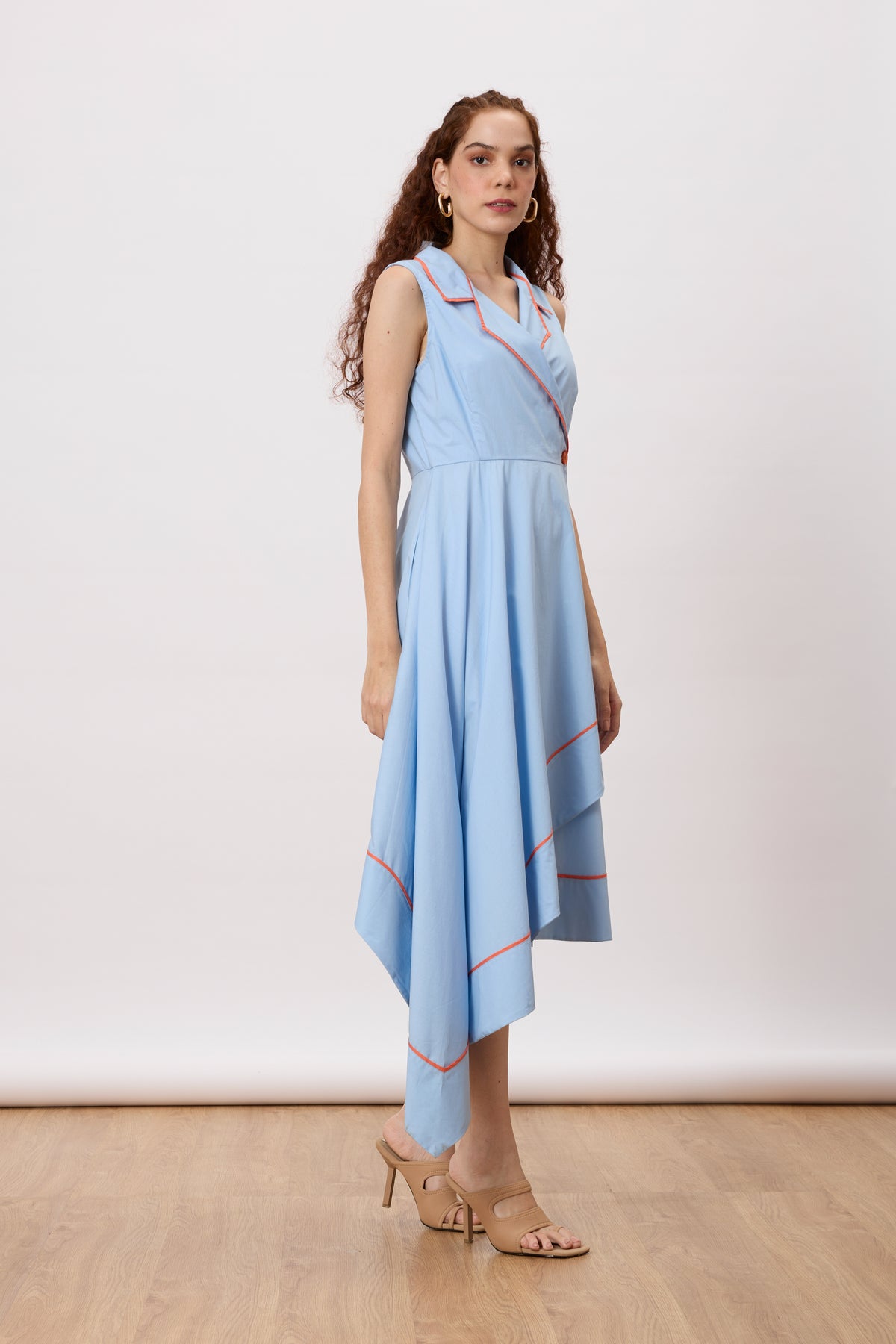 Heather Dutch Blue Wrap Dress