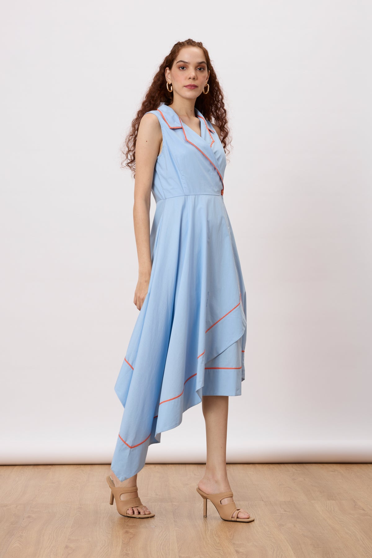 Heather Dutch Blue Wrap Dress