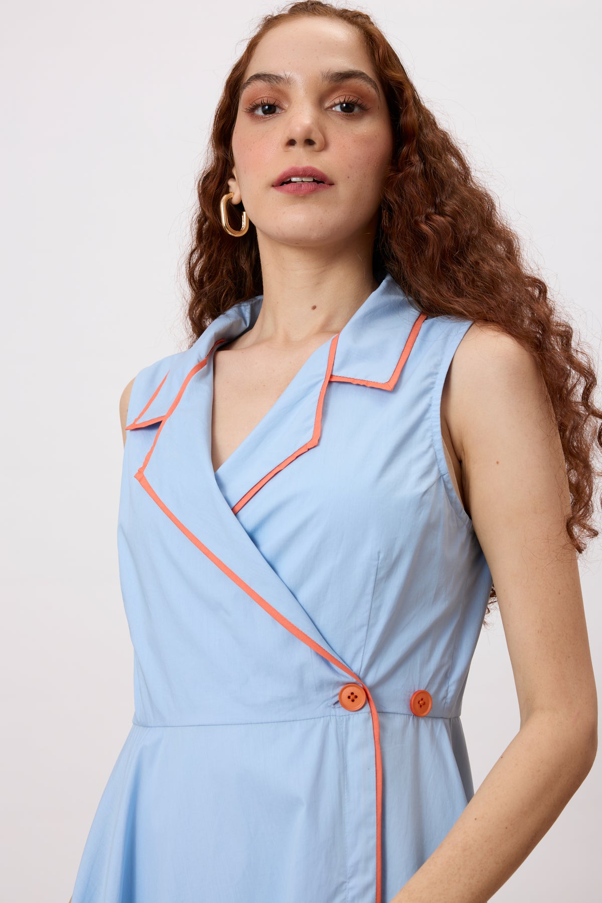 Heather Dutch Blue Wrap Dress