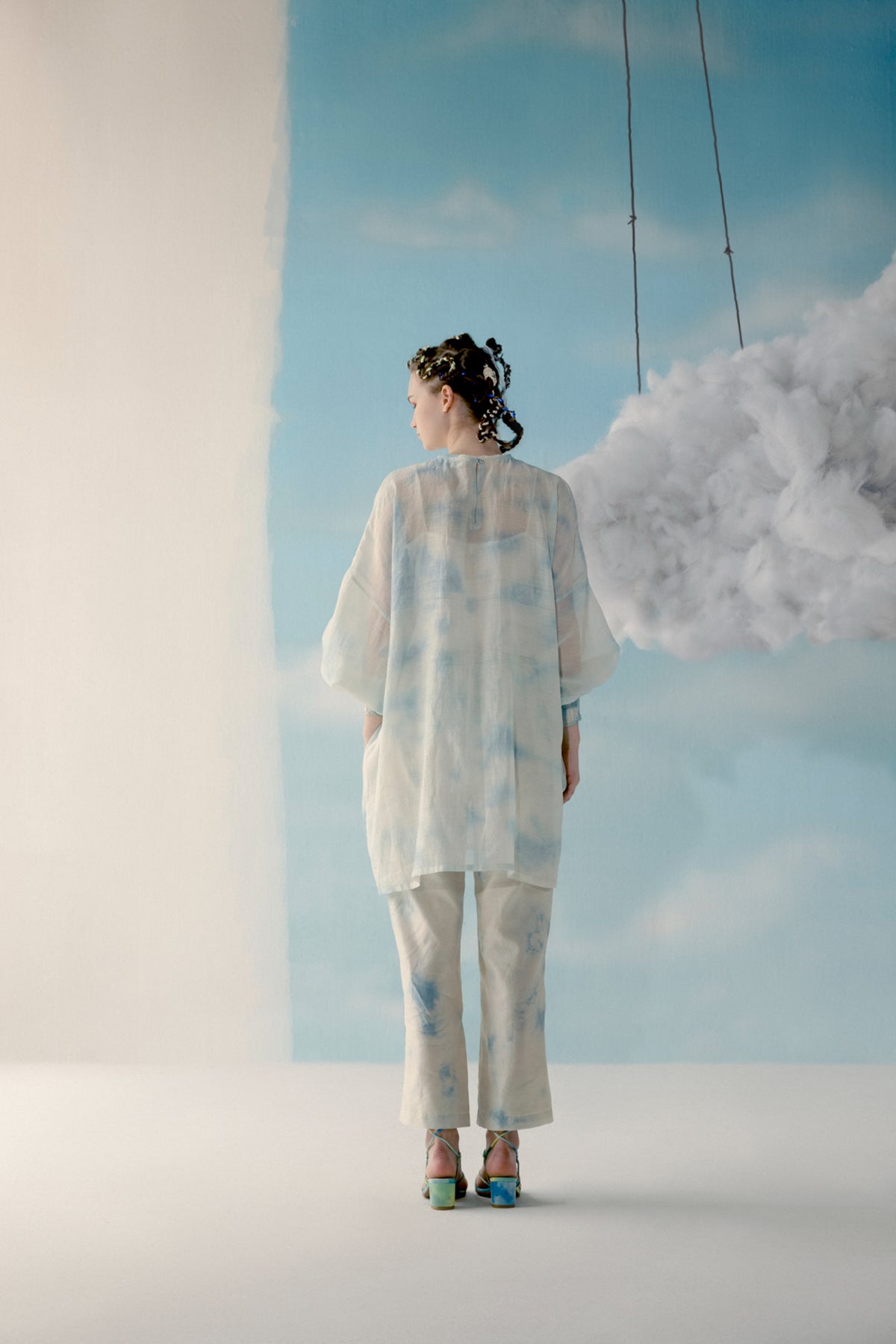 Cloudy sky tunic