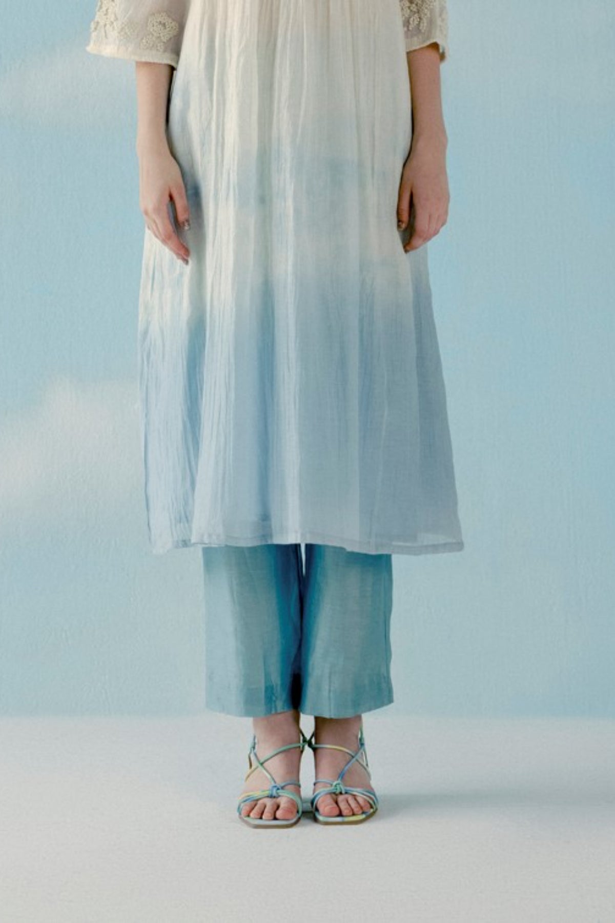 Ombre foam cloud  kurta