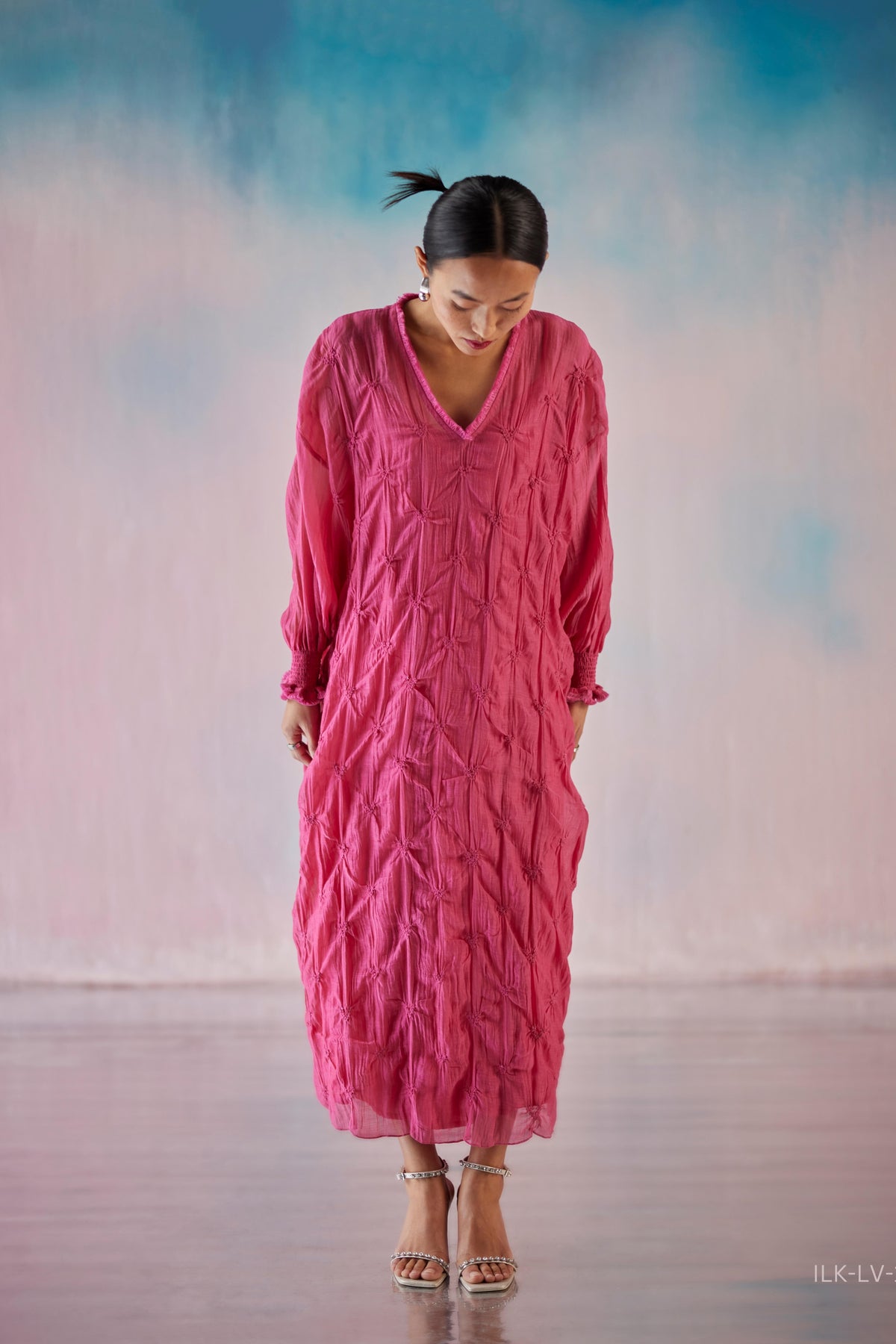 Fuschia Smocking Dress