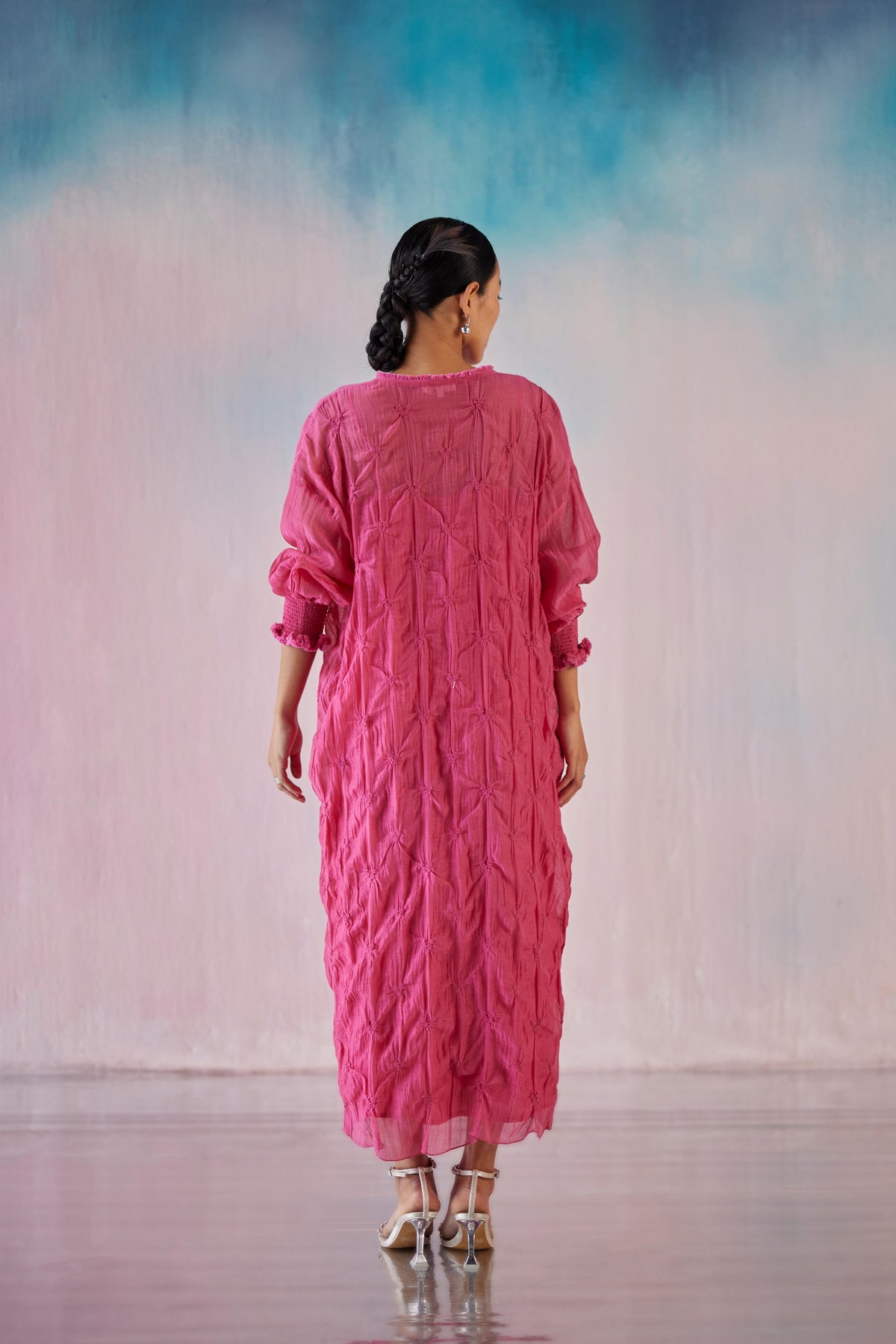 Fuschia Smocking Dress