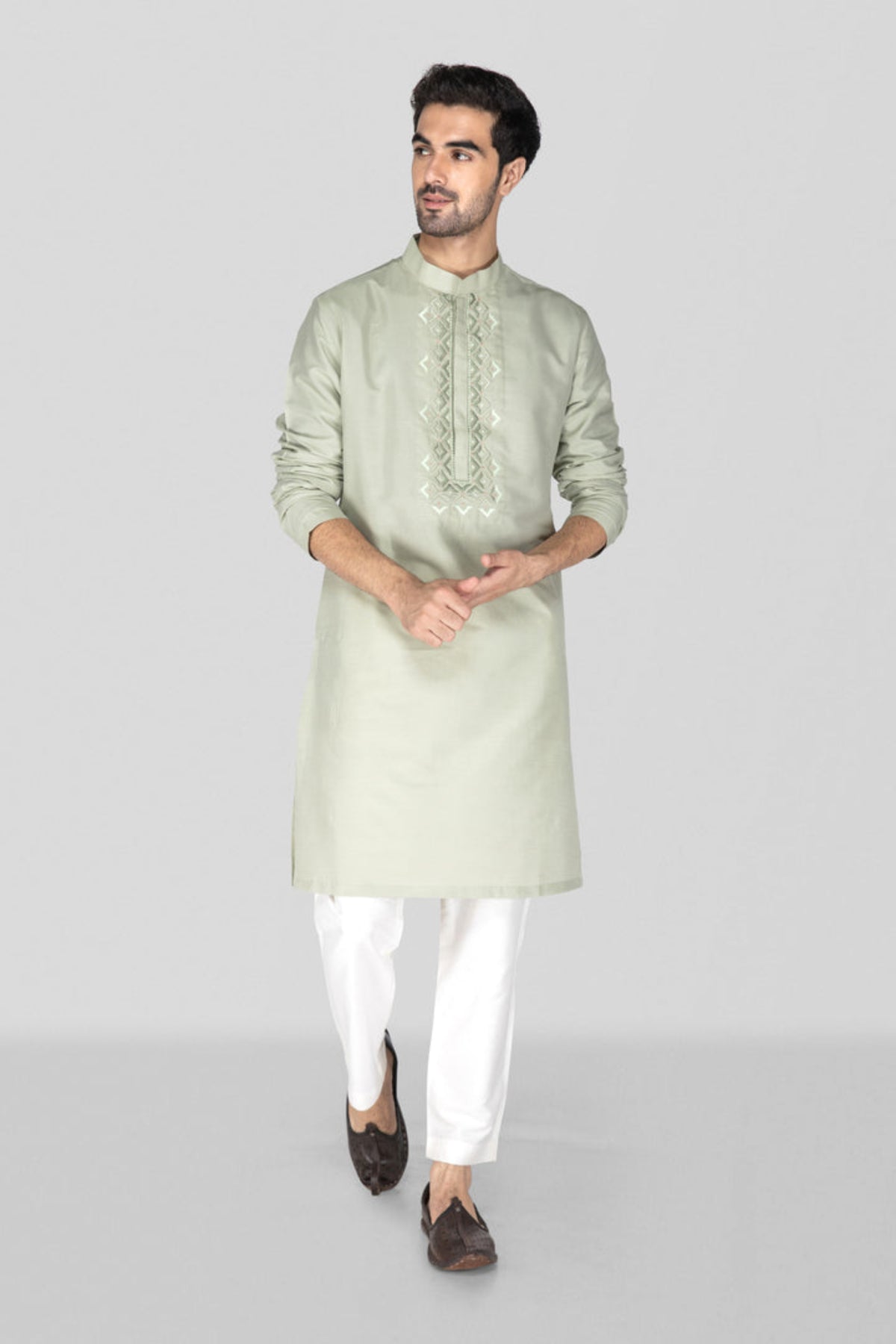 Olive Green Kurta Set