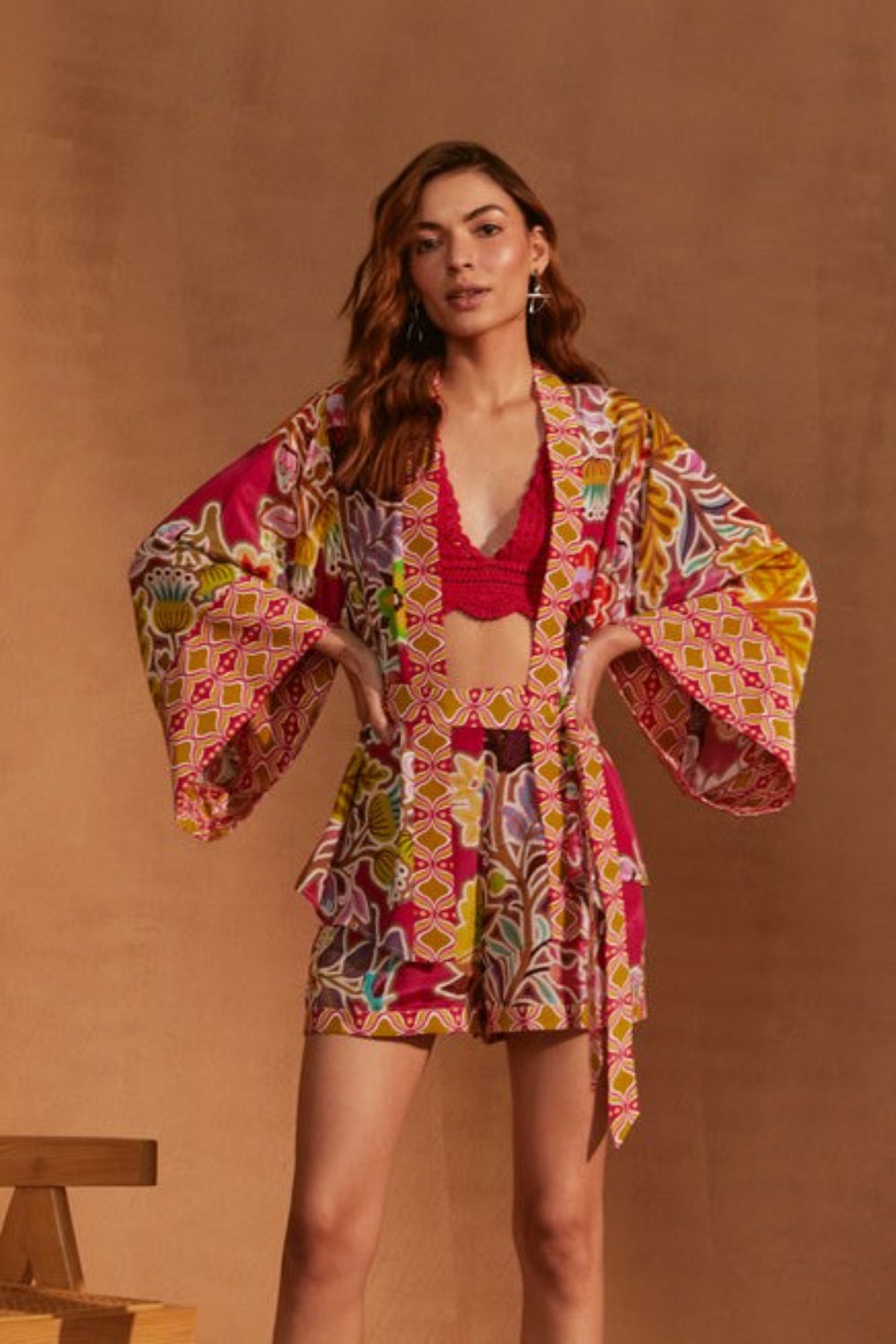 Thea Kimono in Multi Colour