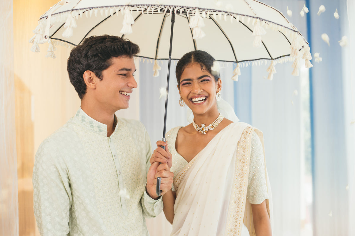 Ivory Saree