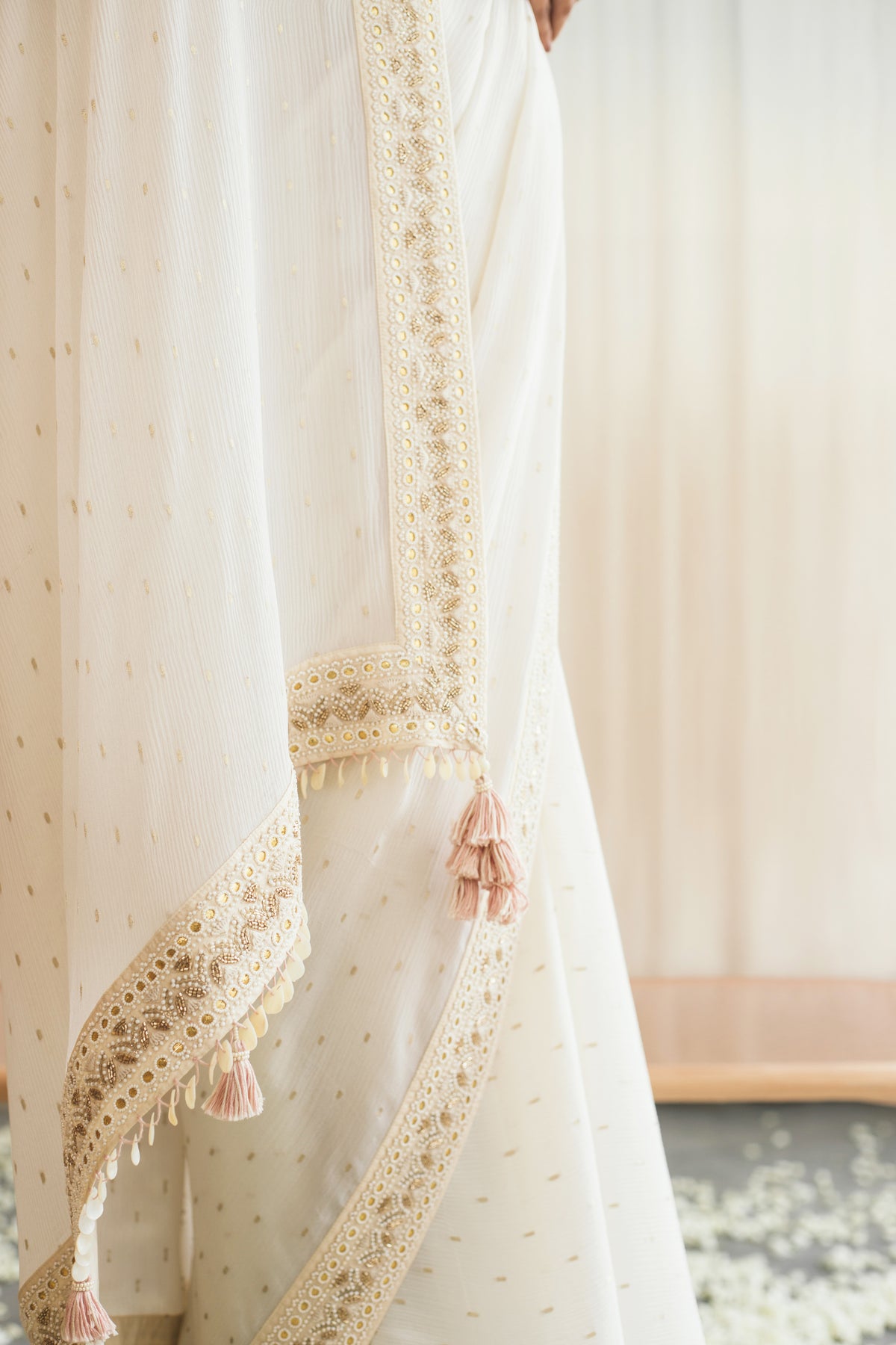 Ivory Saree