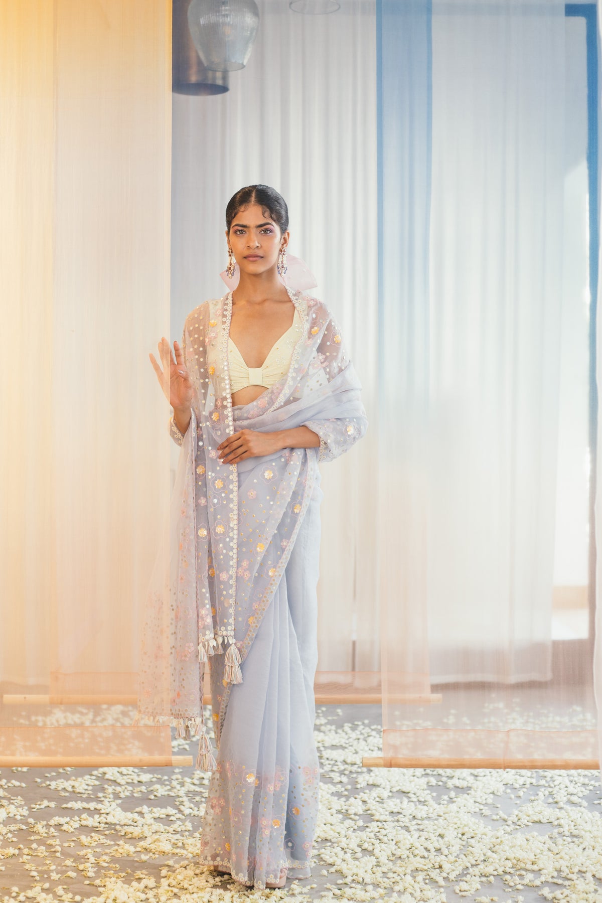 Skyway Blue Saree