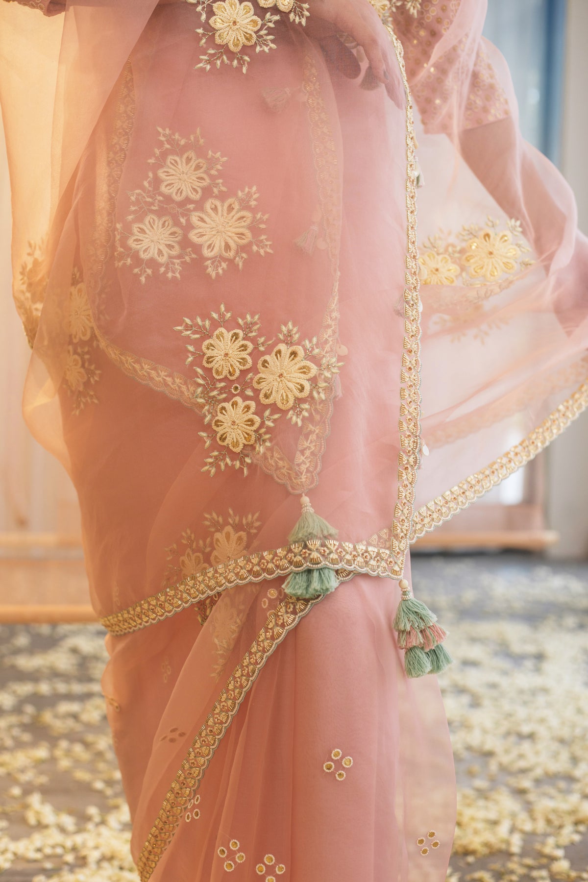 Crystal Rose Saree