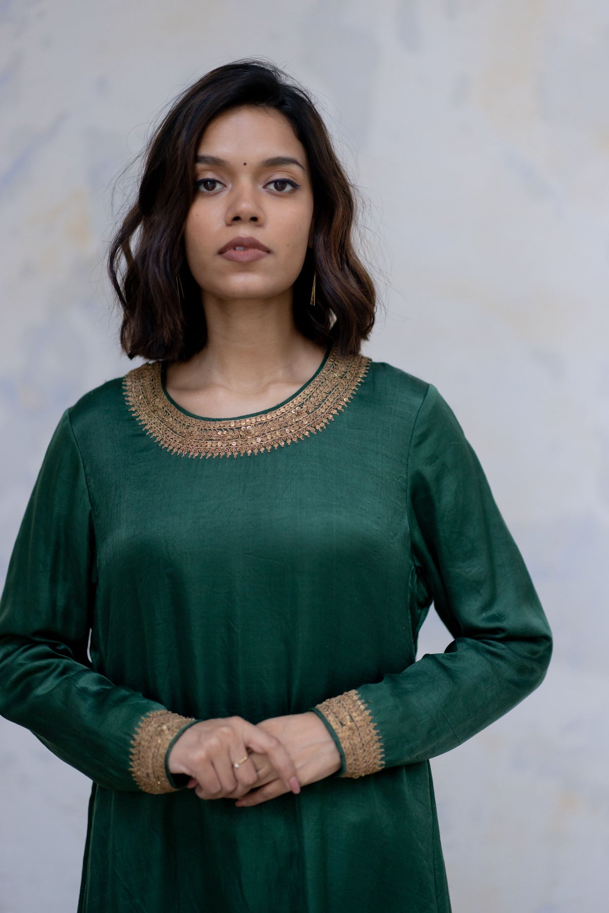 Emerald sajida jama set