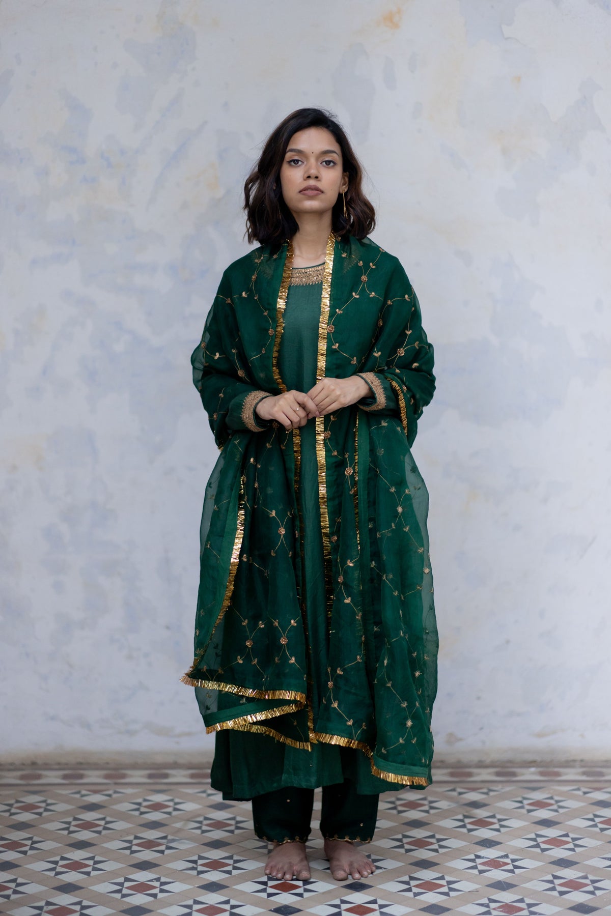 Emerald padmini jaal odhani