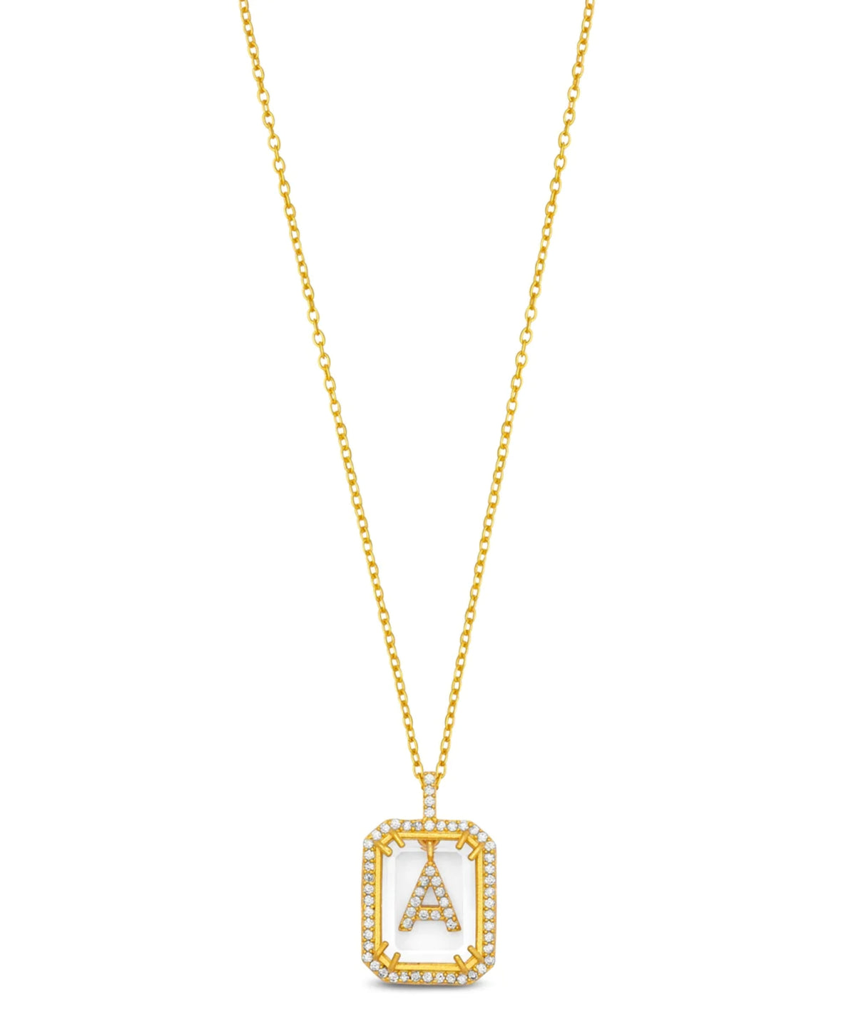 Initial Diamond Necklace A