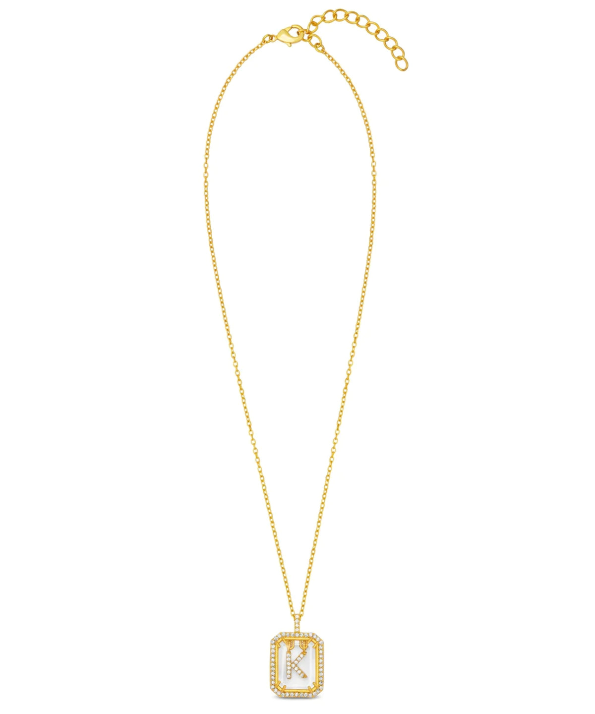 Initial Diamond Necklace K