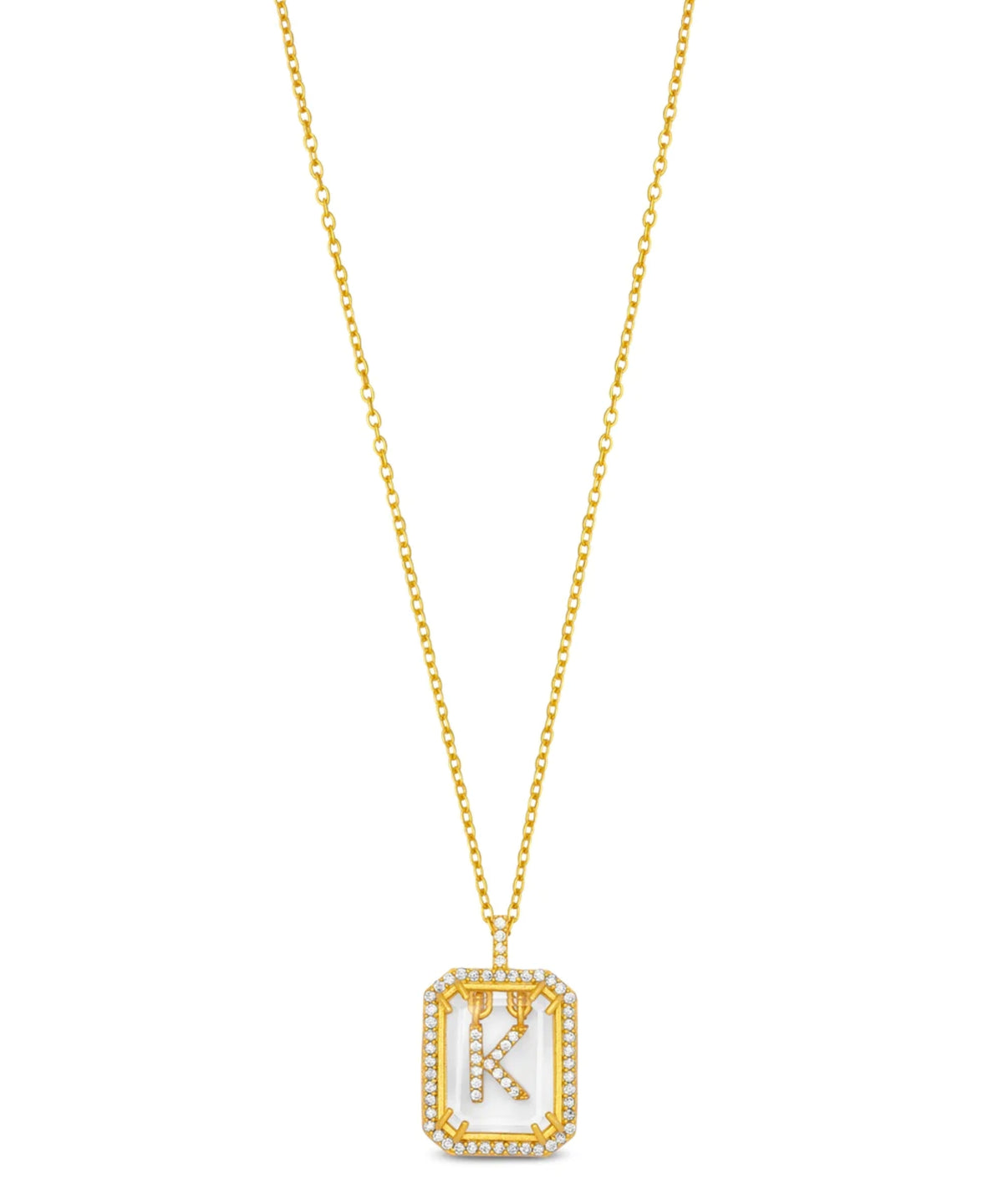 Initial Diamond Necklace K