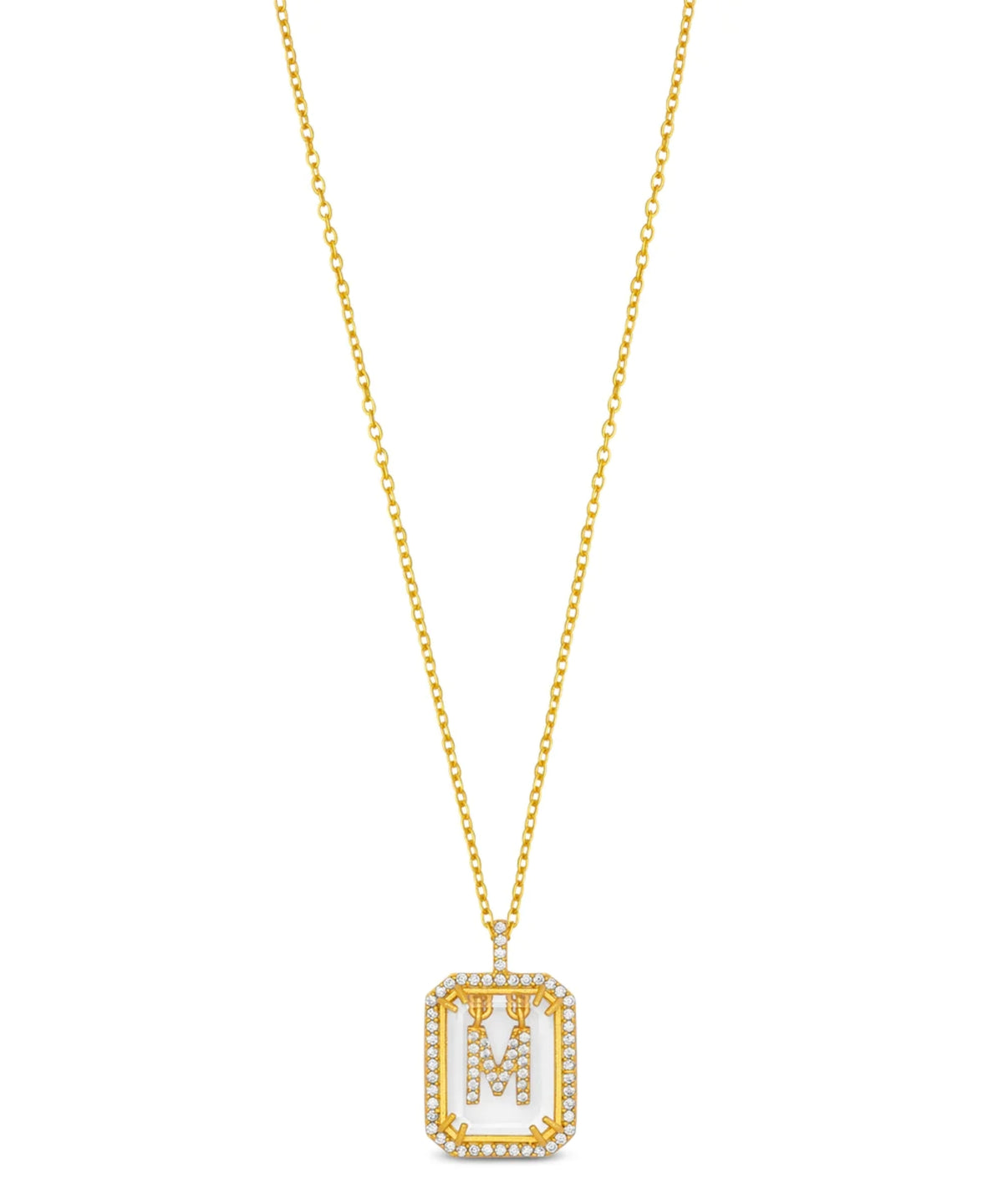 Initial Diamond Necklace M