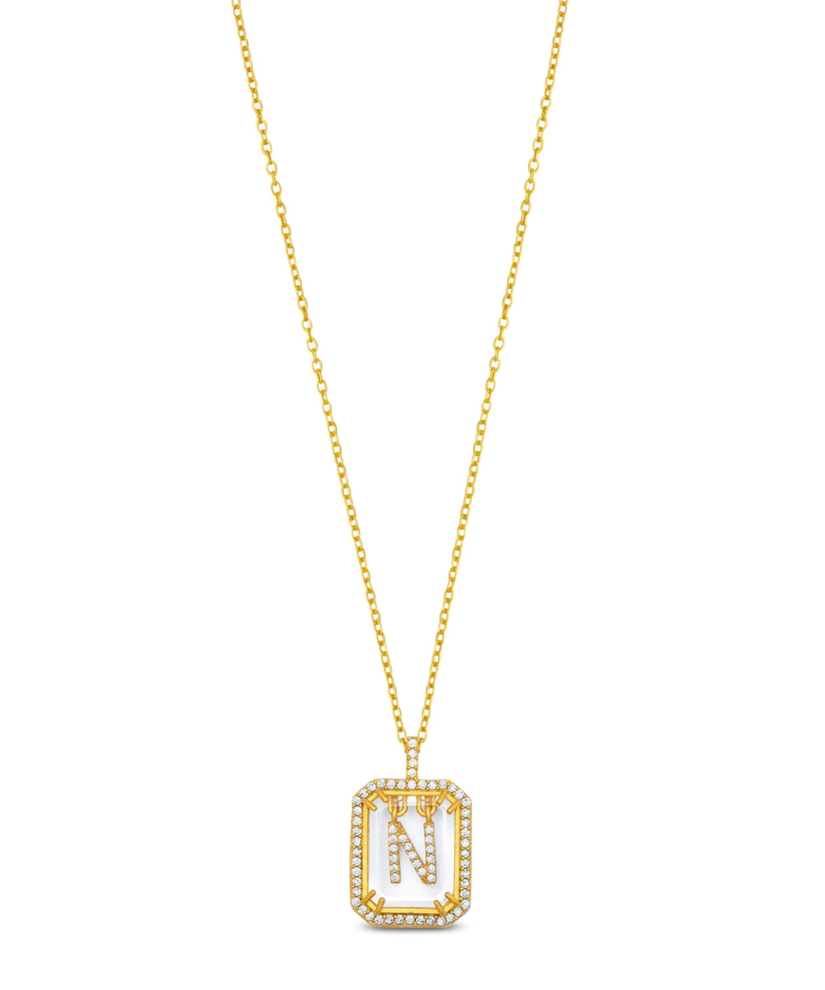 Initial Diamond Necklace N