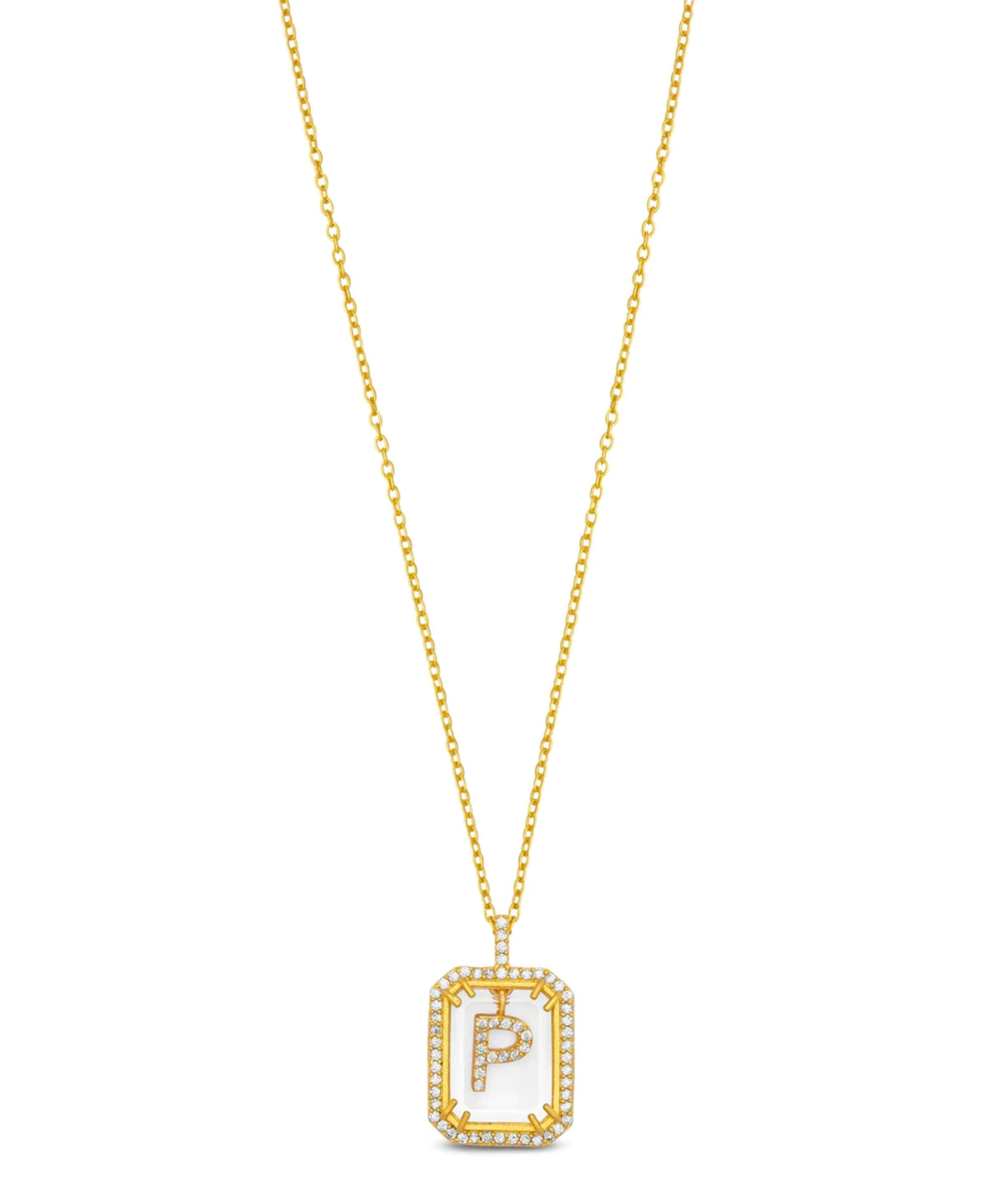 Initial Diamond Necklace P