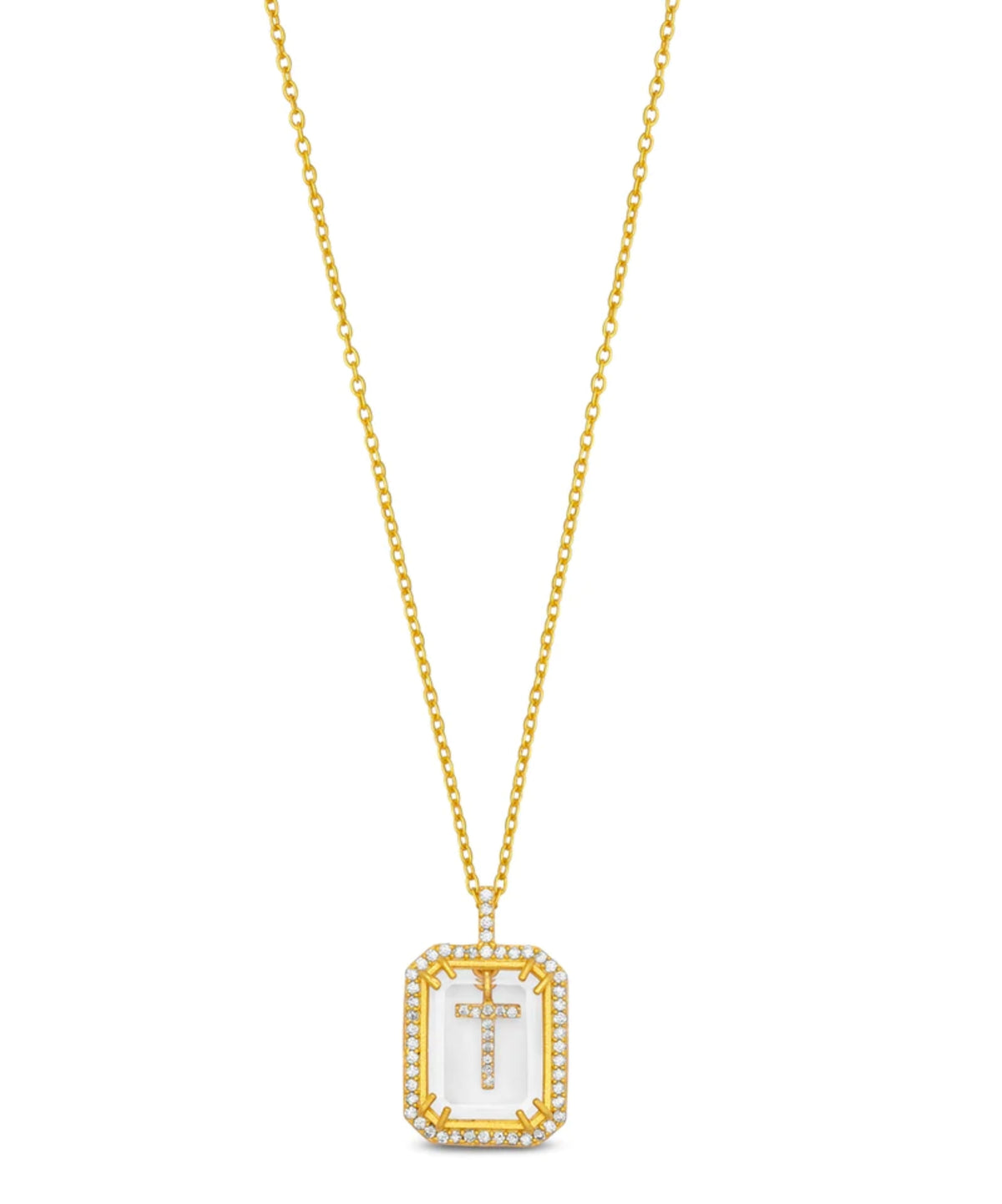 Initial Diamond Necklace T