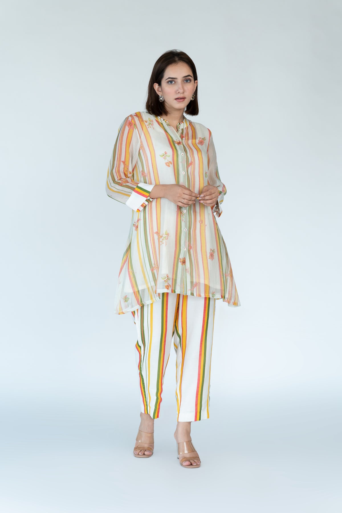 Summer Chanderi Coord set with Inner