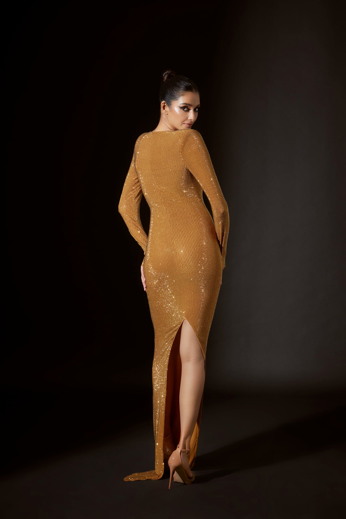 Gold Sparkle Siren Gown