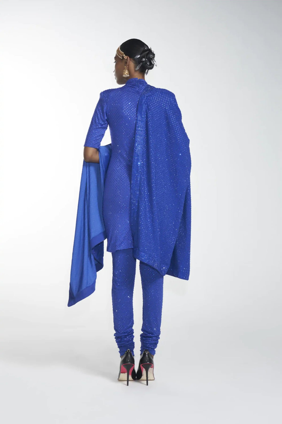 Crystal kurta and legging with dupatta