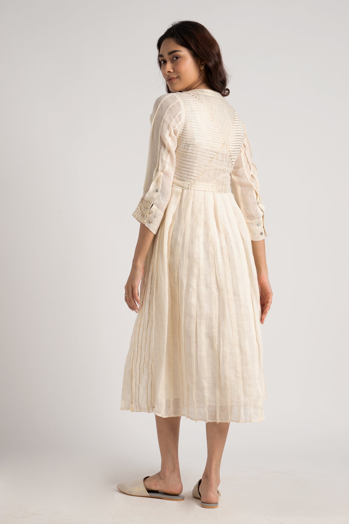 Off White Illusion Amanda Dress