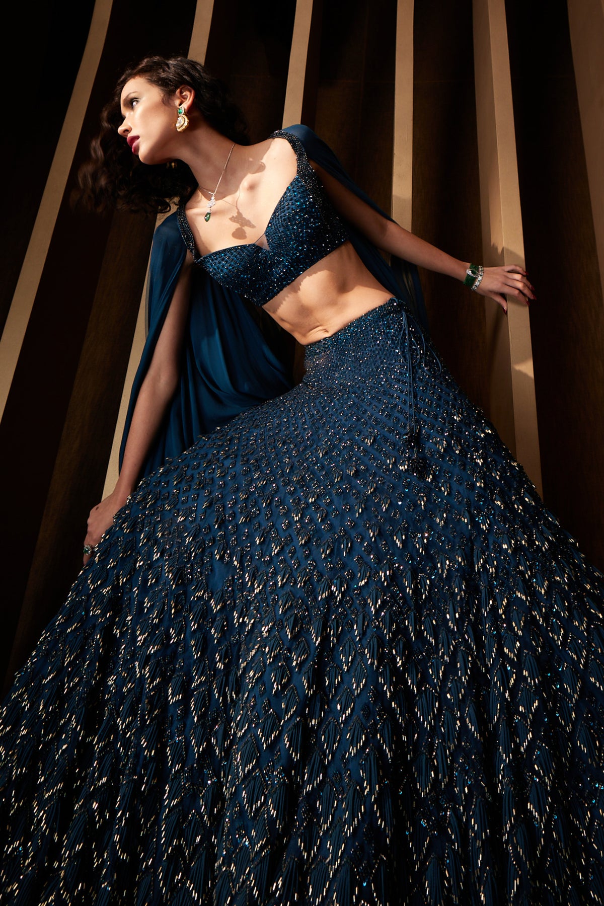 Sanh Fringe Lehenga