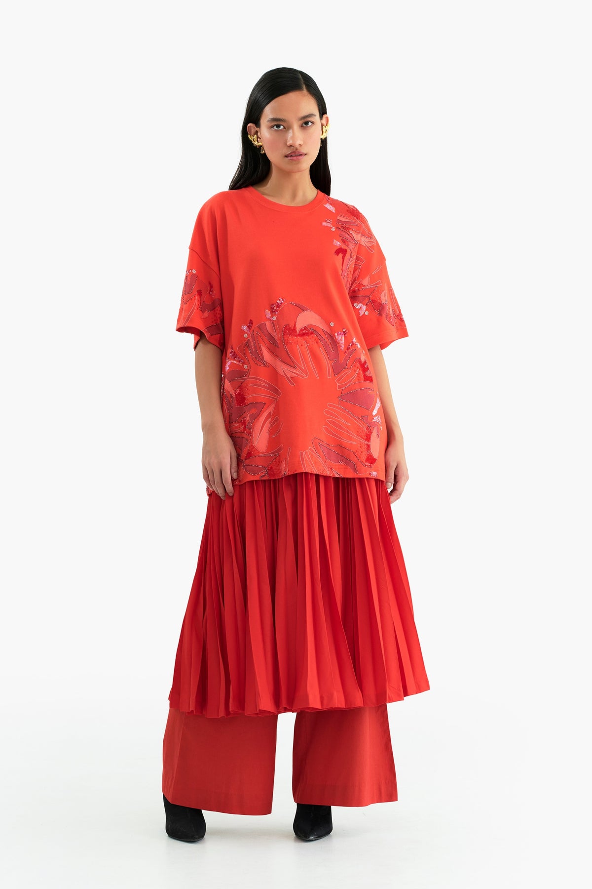 Supima Hibiscus Oversized T-shirt